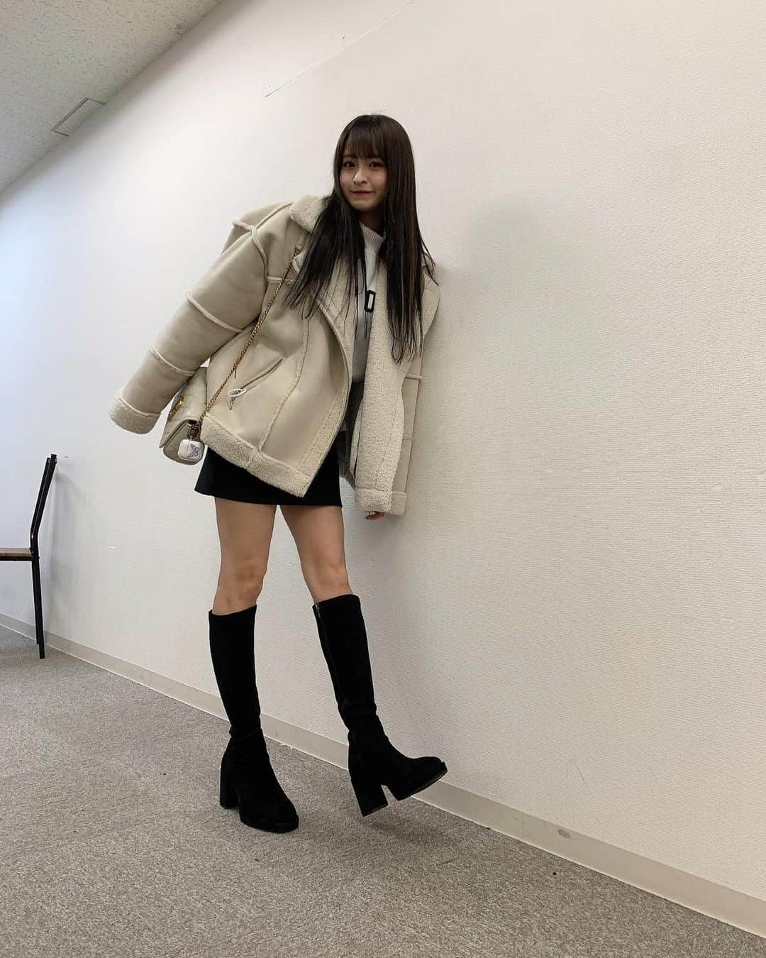 清水里香さんのインスタグラム写真 - (清水里香Instagram)「#今日のりかてぃー﻿ ﻿ ﻿ 今日は寒すぎたので﻿ モコモコ着た🐏﻿ ﻿ この上着最強すぎる🥺﻿ ﻿ ﻿ タグ付けみてね♡﻿ ﻿ ﻿ ﻿」2月24日 20時44分 - partyyy_chu