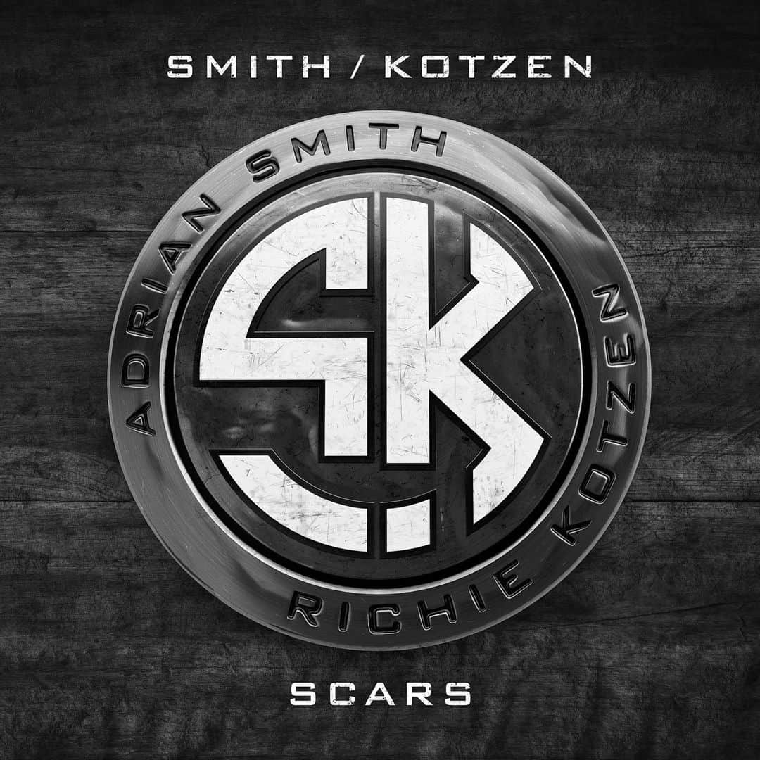 エイドリアン・スミスのインスタグラム：「The new single ‘Scars’ is out today!   Available to stream now! Catch the video premiere at 3pm GMT - Link in Bio  #SmithKotzen #RichieKotzen #AdrianSmith #Scars #Video」