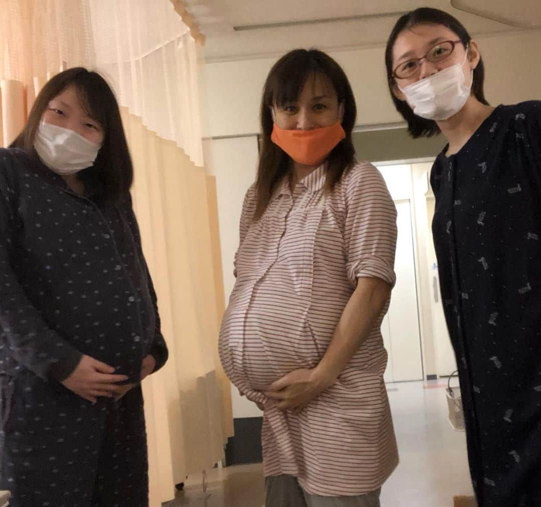 山田よう子さんのインスタグラム写真 - (山田よう子Instagram)「出産前日の同じお部屋のママ達と‼️今回も長い入院生活でしたがお部屋のママと仲良くなれて楽しい入院になりました❣️ この年になり赤ちゃんを授かれて本当に恵まれていると思います‼️ 何事も望んでいたら私は叶うと信じてます‼️ 明日は出産‼️ 新しい命を大切に、そして命をかけて育てていきたいと思います‼️ 高齢出産は大変ですがその大変さも幸せです💛YouTube山田よう子チャンネルでも発信していきますので是非見て下さい‼️❣️❣️ #出産　#高齢出産　#妊娠  #子供大好き #山田よう子  #ありがとう  #感謝  #赤ちゃん」2月24日 21時56分 - yoko__yamada