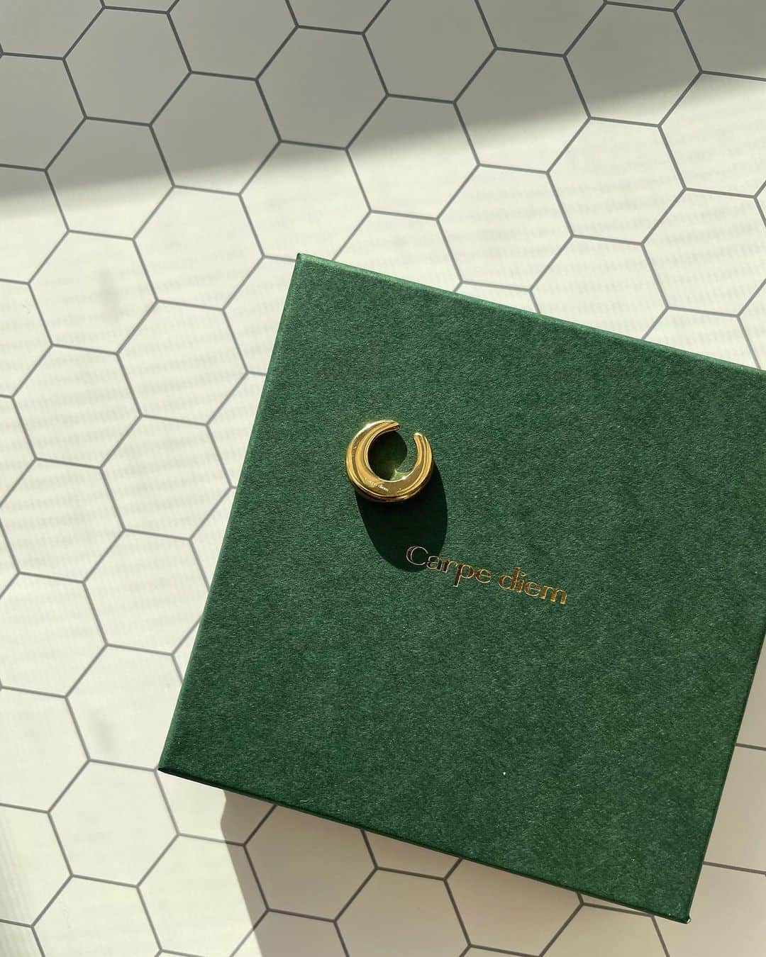 上野智子さんのインスタグラム写真 - (上野智子Instagram)「私のベーシックに仲間入りした @carpe_diem__official ♡ いまピアス空いてないのでイヤカフ派です。 #Carpediemjw #gift #earcuff」2月24日 22時24分 - tomokoueno