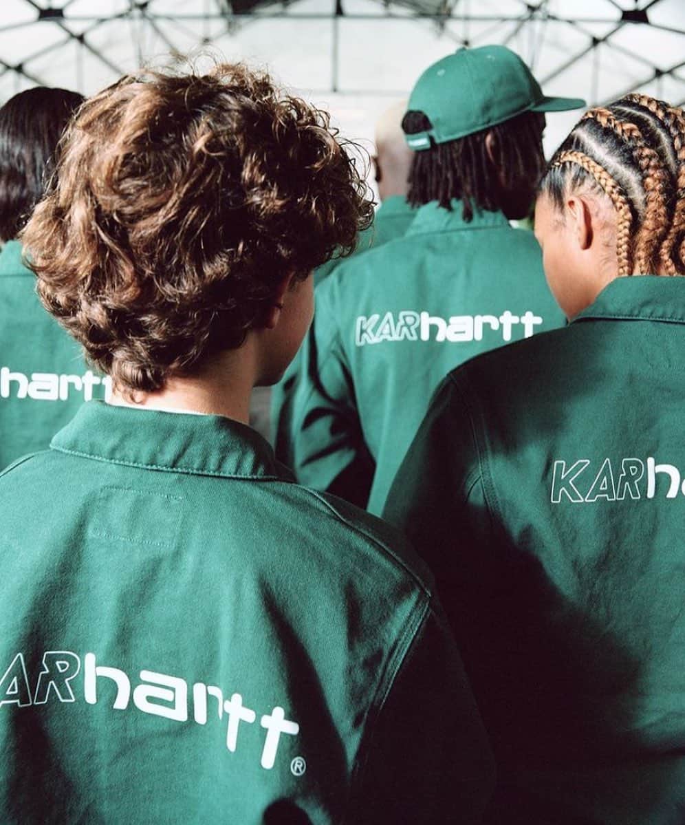 カーハートのインスタグラム：「KARHARTT: L’Art de l’Automobile x Carhartt WIP. Available on tomorrow at Carhartt WIP Stores Tokyo and Online at carhartt-wip.jp  L’Art de l’Automobile x Carhartt WIP のカプセルコレクションは、2月25日(木)よりCarhartt WIP Store TokyoとOnline Storeでの発売となります。是非ご期待下さい。  Photo: @sylvain_sey  #CarharttWIP #lartdelautomobile」