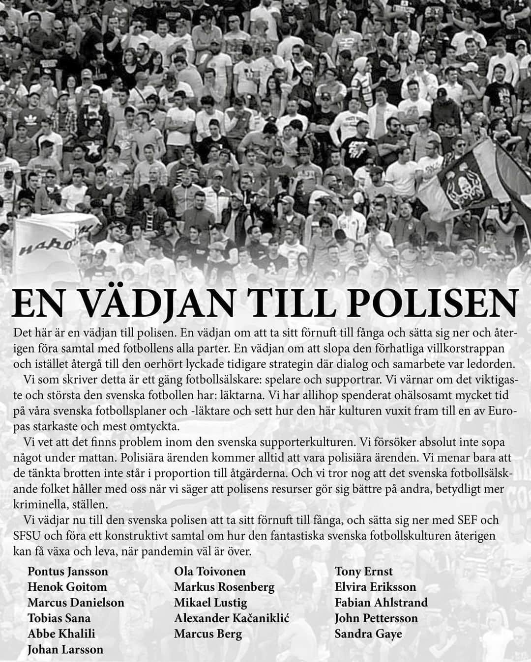 オラ・トイヴォネンのインスタグラム：「För svensk fotboll」
