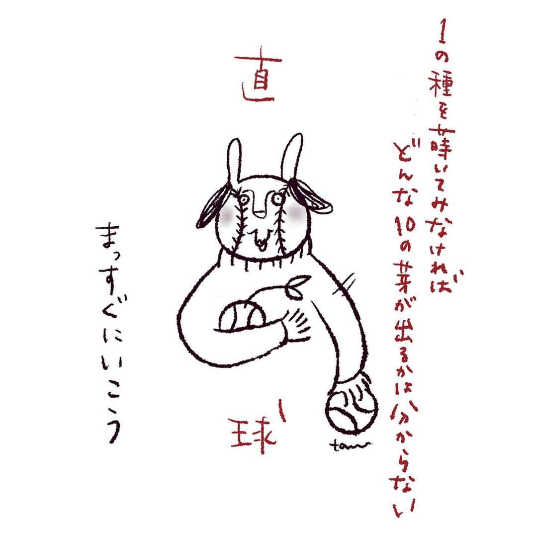 のインスタグラム：「まっすぐこんばんは〜今夜の曲は、1の種を蒔いてみなければどんな10の目が出るか…『直球』です🥎 さて過去Live動画公開は今日が最後。これからも時々観てくれたら嬉しいです。  そして3/14 pm9:00からはたむらぱんofficial YouTube channel にて無料生配信ライブだよーぜひ観に来てね😊  To do our best we need to be honest with ourselves. By Chokkyu   #check#live #official #youtube  #たむらぱん#tamurapan #直球  #うさぎいぬ」
