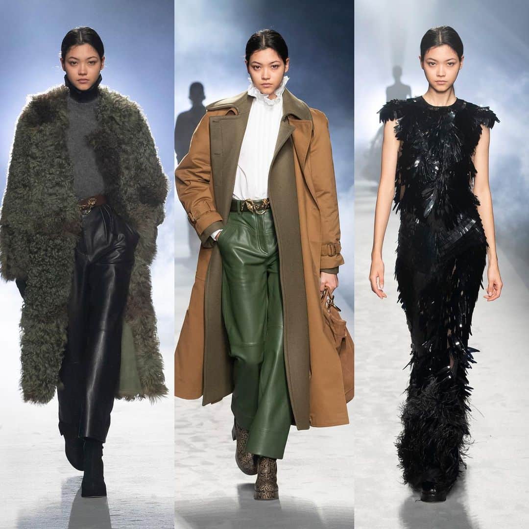 のインスタグラム：「My three looks for @albertaferretti 🖤 Thank you for having me casted by @arthurmejean @dm_casting」