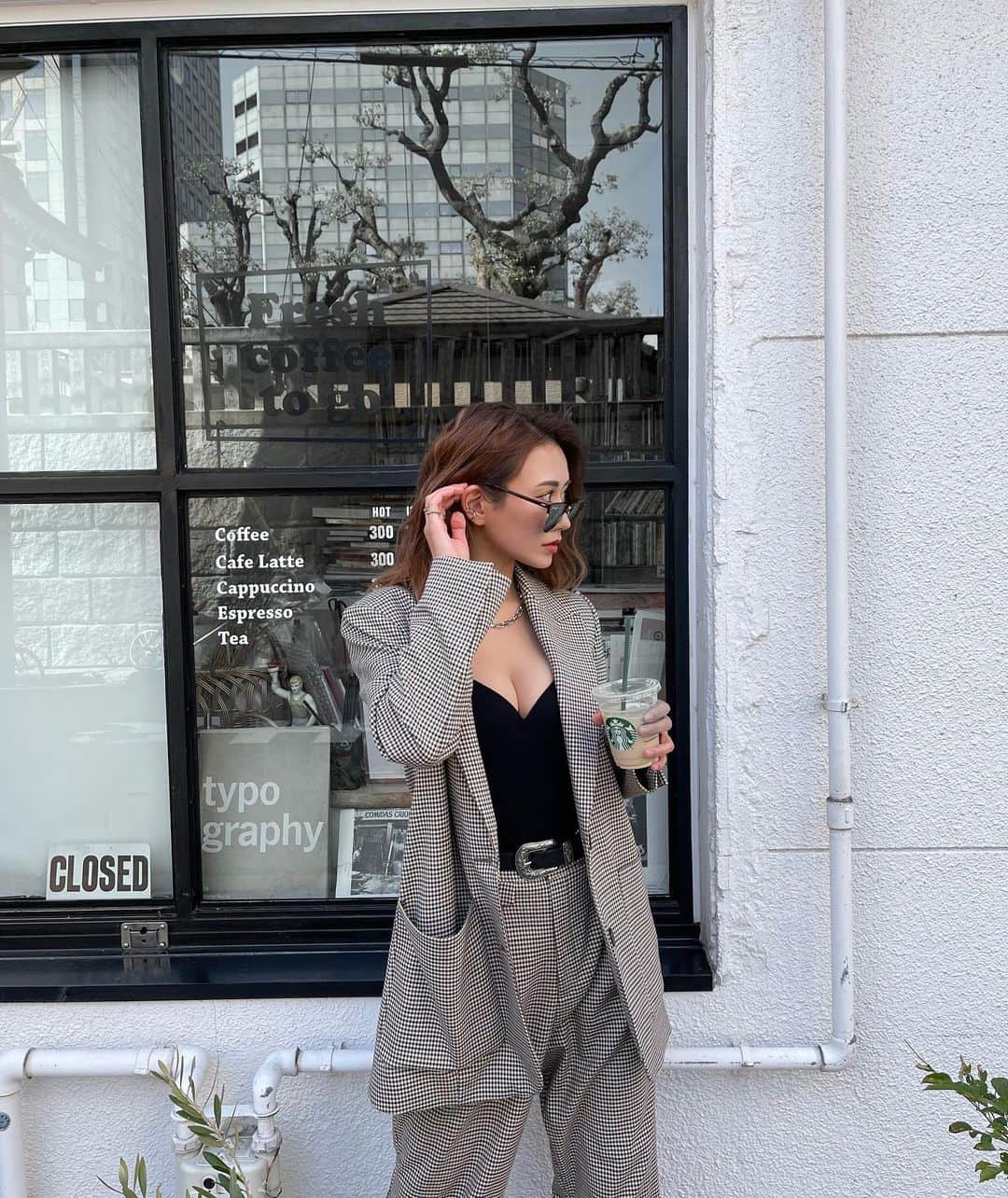 照井和希さんのインスタグラム写真 - (照井和希Instagram)「Outfit of the day ❤︎   setup @zara  camisole @gu_for_all_   ． ． ． #osaka #fashion #japan #堀江カフェ #心斎橋カフェ #カフェ巡り #ootd #fashiongram #오오티디 #데일리룩 #아웃핏 #패션 #코디 #뷰티스타그램 #셀카 #전신샷 #카페 #인스타푸드」2月24日 23時32分 - kazu24ki