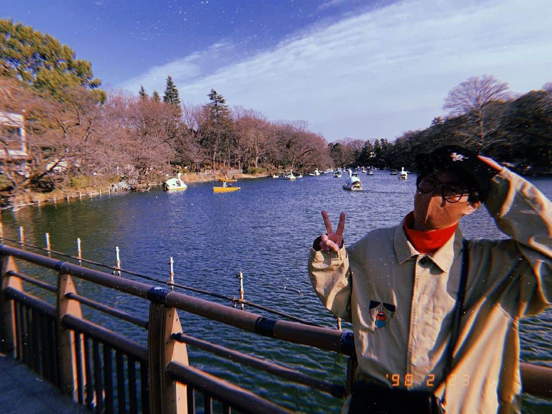 渡邊孝平のインスタグラム：「初めて井の頭公園　行った〜🐤 のどかやったなぁ〜」