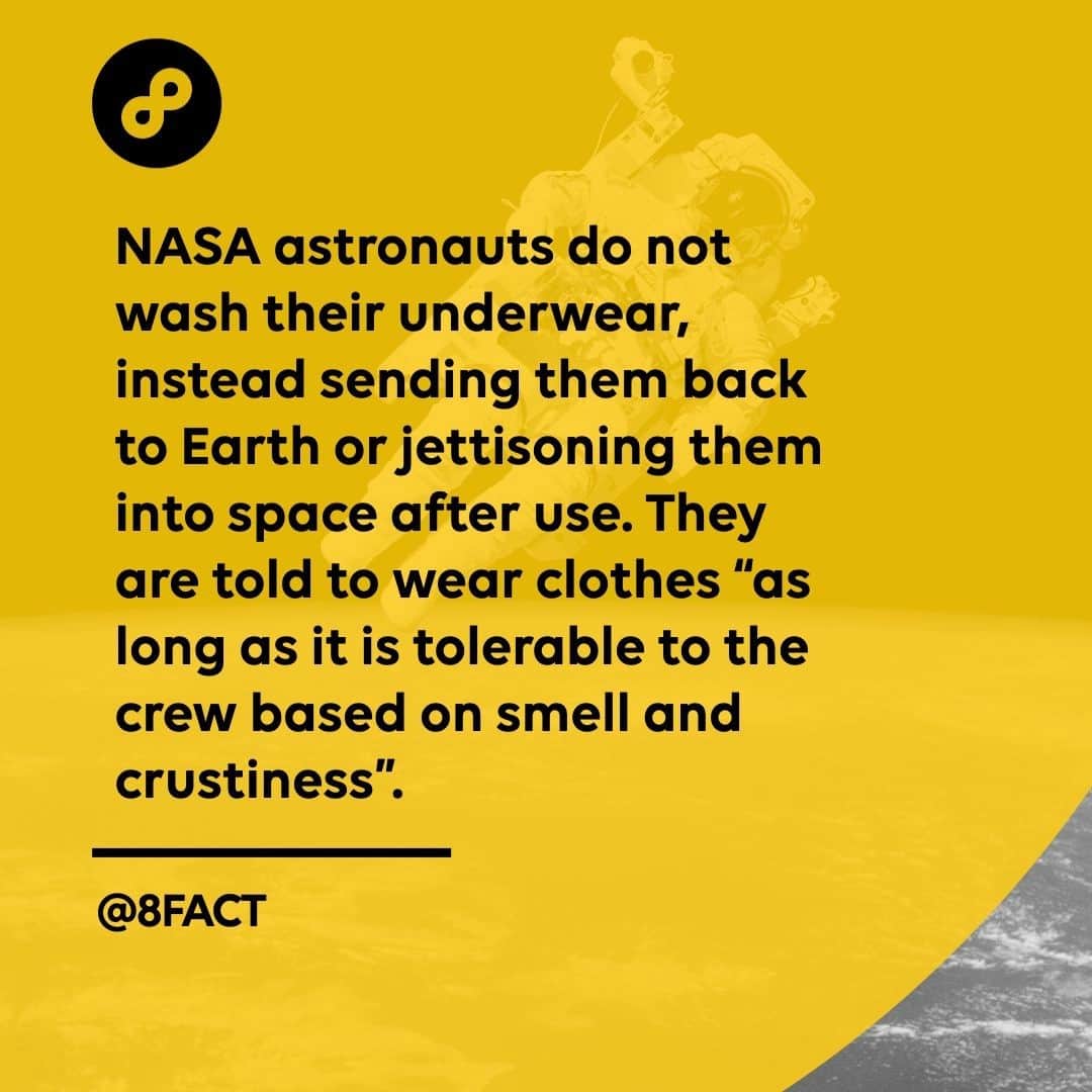 のインスタグラム：「Imagine being an alien and flying your spaceship happily through space until you see used underwear floating around you.」