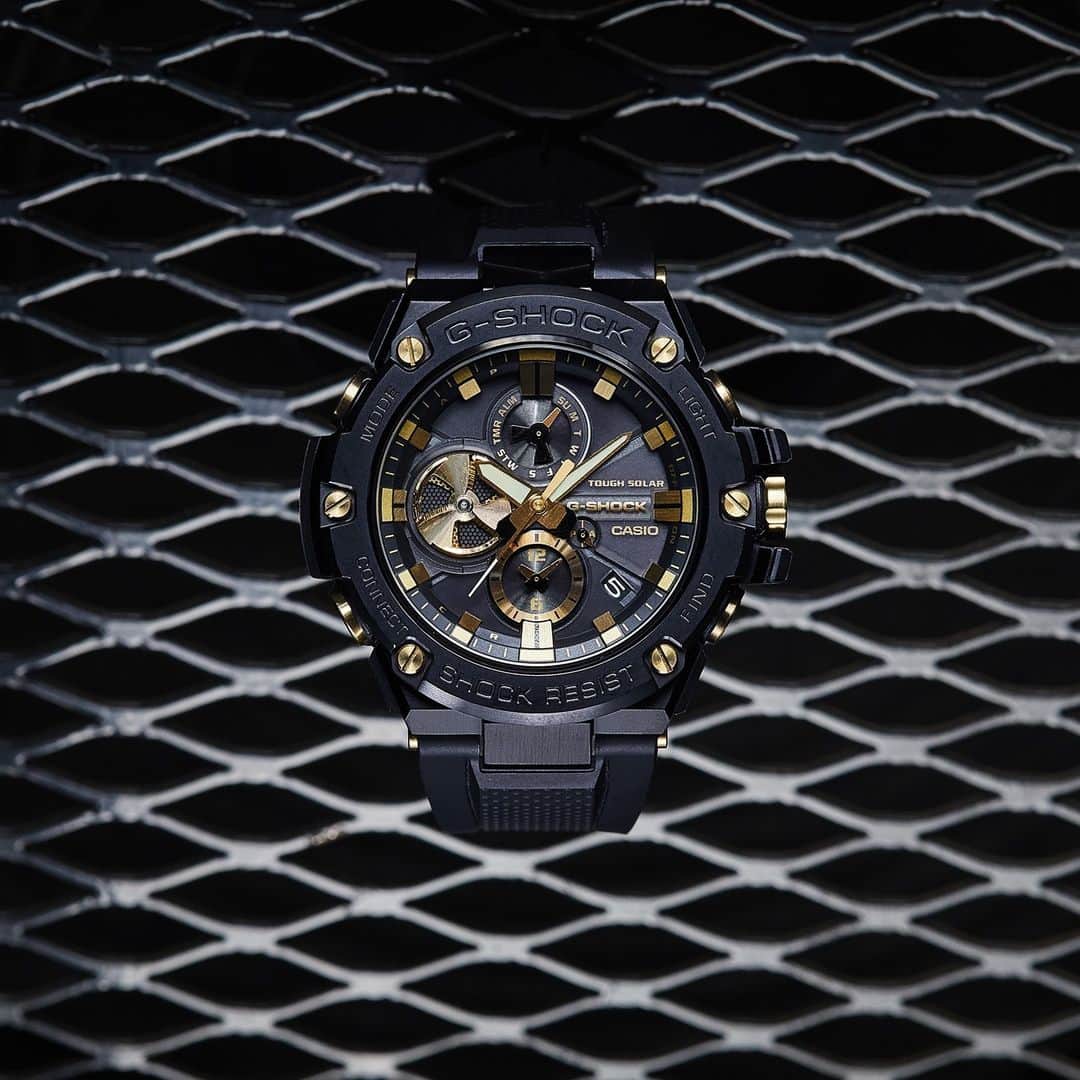 G-SHOCKのインスタグラム：「You've never seen steel like this. New sophistication hits the streets with the #GSTB100GC. OUT NOW.」