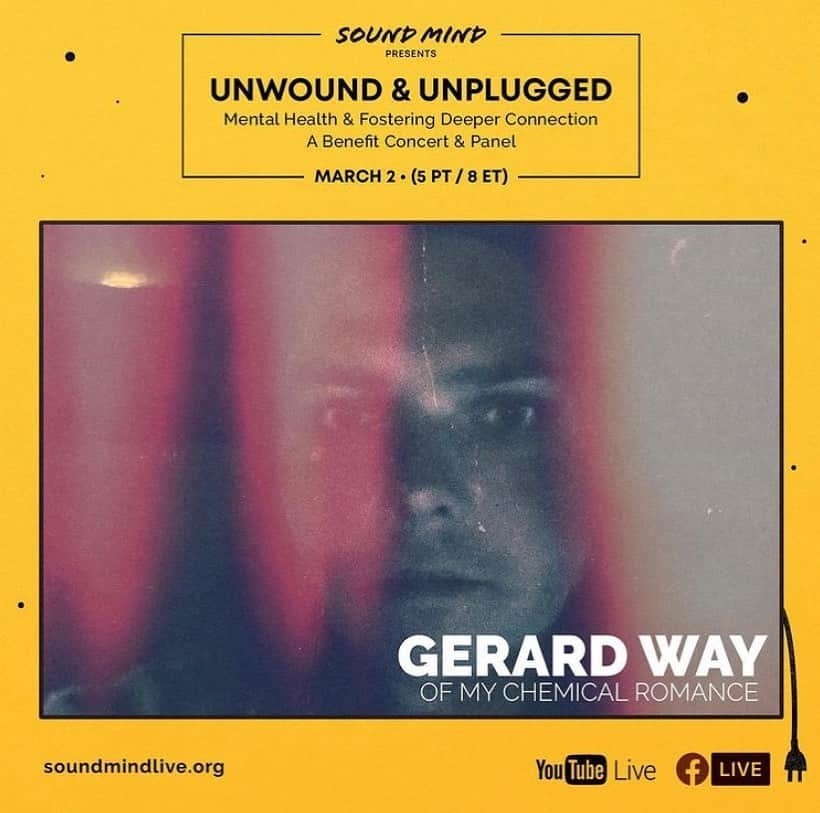 Kerrang!さんのインスタグラム写真 - (Kerrang!Instagram)「Regram: @gerardway ⠀⠀⠀⠀⠀⠀⠀⠀⠀ My Chemical Romance’s Gerard Way will join Julien Baker and DeathbyRomy for Unwound & Unplugged, the virtual mental health concert and panel in March ❤️ Read more now at the link in bio 🔗  ⠀⠀⠀⠀⠀⠀⠀⠀⠀ @julienrbaker @deathbyromy @soundmind_live @nationaldayofunplugging #kerrang #kerrangmagazine #gerardway #mychemicalromance #julienbaker #deathbyromy #drmikefriedman #soundmind #unwoundandunplugged #nationaldayofunplugging #mentalhealth #rock」2月25日 0時55分 - kerrangmagazine_