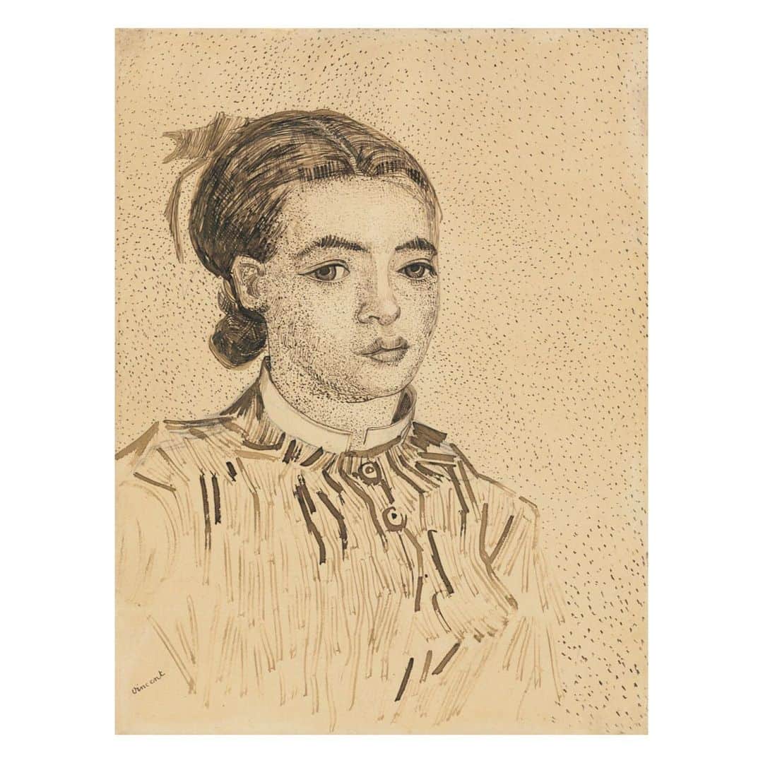 クリスティーズさんのインスタグラム写真 - (クリスティーズInstagram)「'What I'm most passionate about, much more than all the rest of my profession – is the portrait, the modern portrait.' — Vincent van Gogh.⠀ .⠀ Belonging to a small group of radical reed pen drawings, 'La Mousmé' (c.1888) ranks among the greatest works on paper of the artist's career.⠀ .⠀ Technically innovative with an astonishingly diverse and perceptive range of strokes, lines, and dots, this portrait captures the very essence of its sitter; her youthful beauty rendered ethereal and timeless.⠀ .⠀ Vincent van Gogh (1853-1890), 'La Mousmé' (c.1888). Estimate: $7,000,000-$10,000,000.⠀ .⠀ A Family Collection: Works on Paper, Van Gogh to Freud —March 1, New York.⠀ .⠀ #VincentvanGogh #vanGogh #portrait #arles #drawing #masterwork #masterpiece #modernportrait #workonpaper⠀」2月25日 1時43分 - christiesinc