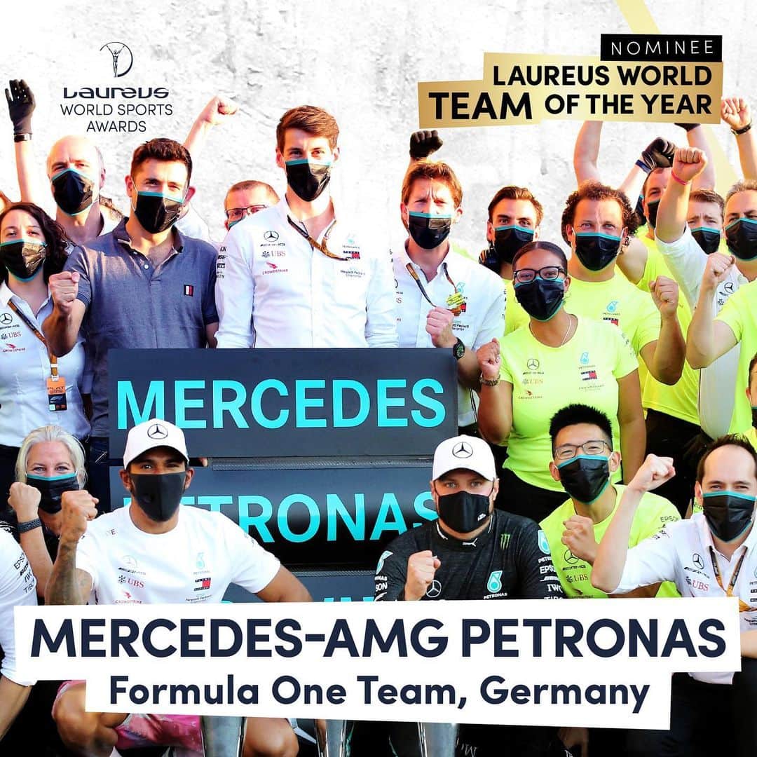 MERCEDES AMG PETRONASさんのインスタグラム写真 - (MERCEDES AMG PETRONASInstagram)「We're honoured to be nominated for the @laureussport World Team of the Year Award, alongside these incredible sports teams 🙏  🏉 @lospumasuar  ⚽ @fcbayern  🏈 @chiefs  ⚽ @liverpoolfc  🏀 @lakers」2月25日 1時36分 - mercedesamgf1