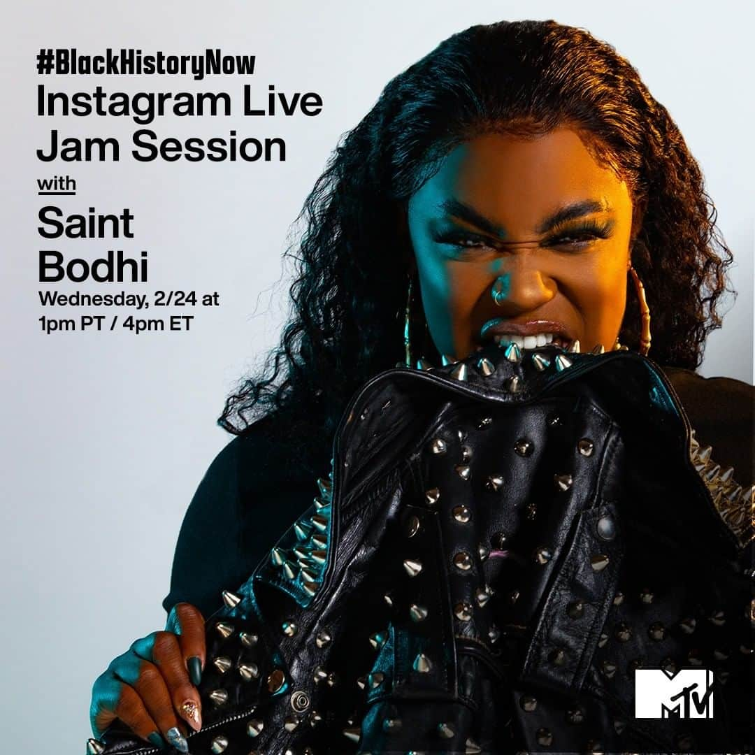 MTVさんのインスタグラム写真 - (MTVInstagram)「Buckle up for @st.bodhi to take over my Instagram Live today 🤍 It's a #BlackHistoryNow jam session you don't wanna miss – at 1pm PT / 4pm ET!」2月25日 2時10分 - mtv