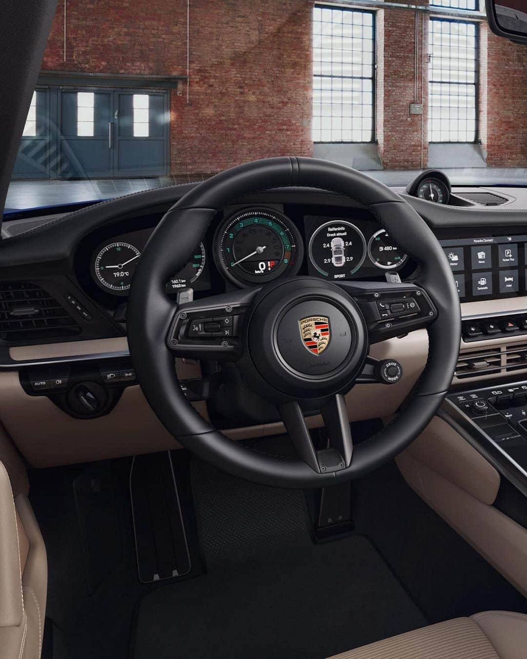 Porscheさんのインスタグラム写真 - (PorscheInstagram)「When an illustrious history meets your future 911. Introducing the Heritage Design Package Pure. From green numbers and white pointers in the instrument cluster and Sport Chrono Clock, to elegant corduroy seat centres and door panels in Atacama Beige or black. Interior inspiration from classic Porsche elements.  #PorscheExclusiveManufaktur #HeritageDesignPure  __ 911 Carrera 4S Cabriolet: Fuel consumption combined: 10,2 - 9,9 l/100 km; CO2 emissions combined: 234 - 225 g/km  I https://porsche.click/DAT-Leitfaden I Status: 02/2021」2月25日 2時07分 - porsche
