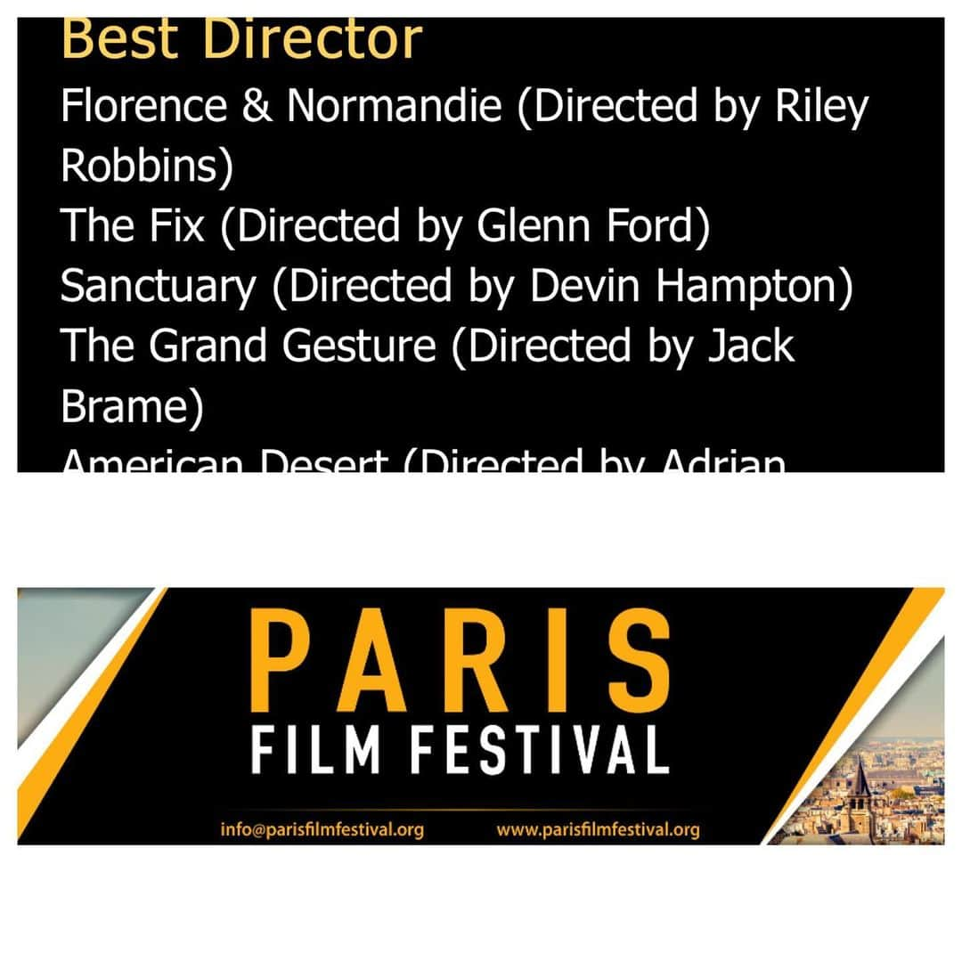 エリック・ベネイのインスタグラム：「My Partner and Brother @directordevinhampton was just nominated BEST director at the PARIS FILM FESTIVAL for our film SANCTUARY!!! (Co-produced by  Me 😊😊😊) !!!!! Paris Film Festival is not and easy festival to get into. So proud of him...and our entire team!!!!  #laviaverde #sanctuary #makingamovie #gratitude #brothers」