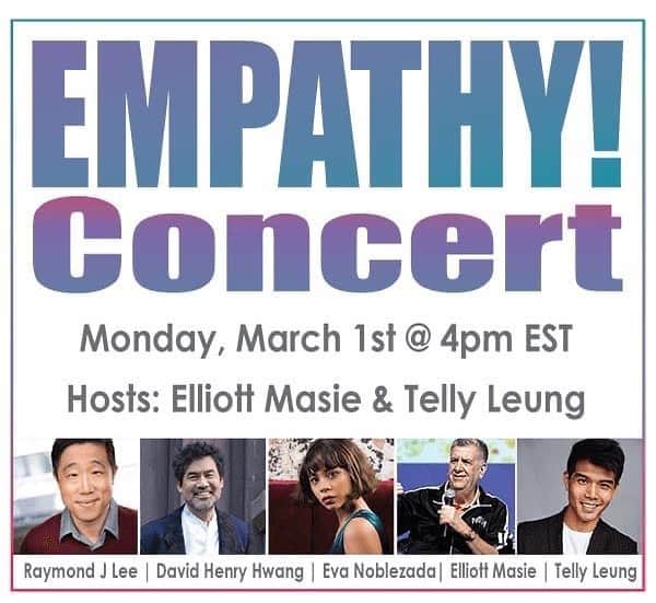 テリー・レオンさんのインスタグラム写真 - (テリー・レオンInstagram)「@elliottmasie and I have co-hosted 28 free #Empathy concerts & conversations on Zoom, and this next one will hit close to home. We will shed light on the unsettling rise in hate crimes against Asians and explore how music & storytelling can create empathy. Empathy is our strongest weapon against ignorance, fear, and hate. Featuring @raymondjlee, @livevamaria & @thetonyawards winner #davidhenryhwang. Register at www.masie.com.」2月25日 12時34分 - tellyleung