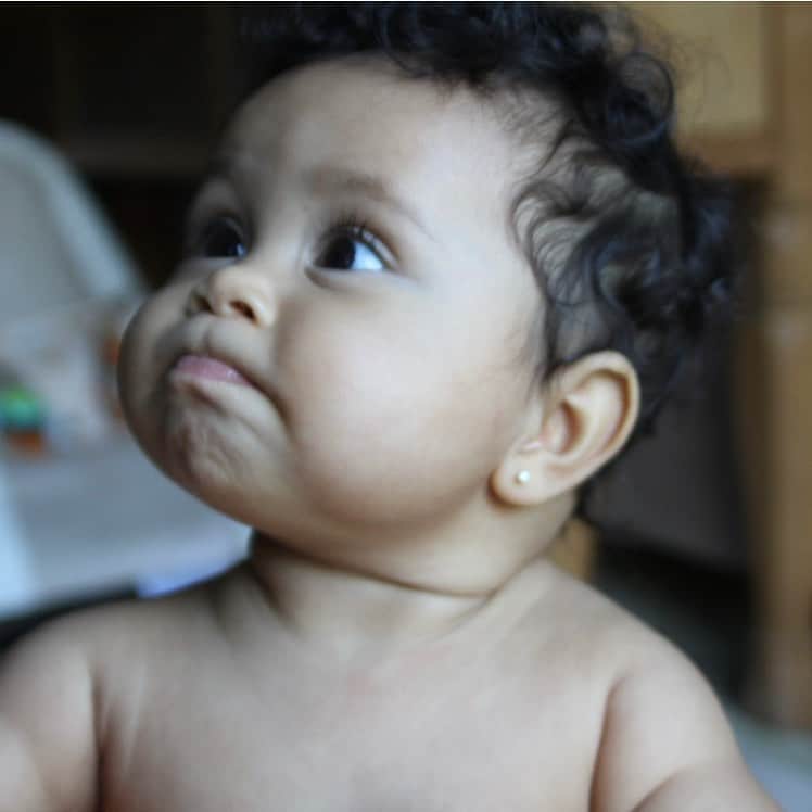 エリック・ベネイのインスタグラム：「Lucia 5 months old ❤️❤️❤️ lil angel.」
