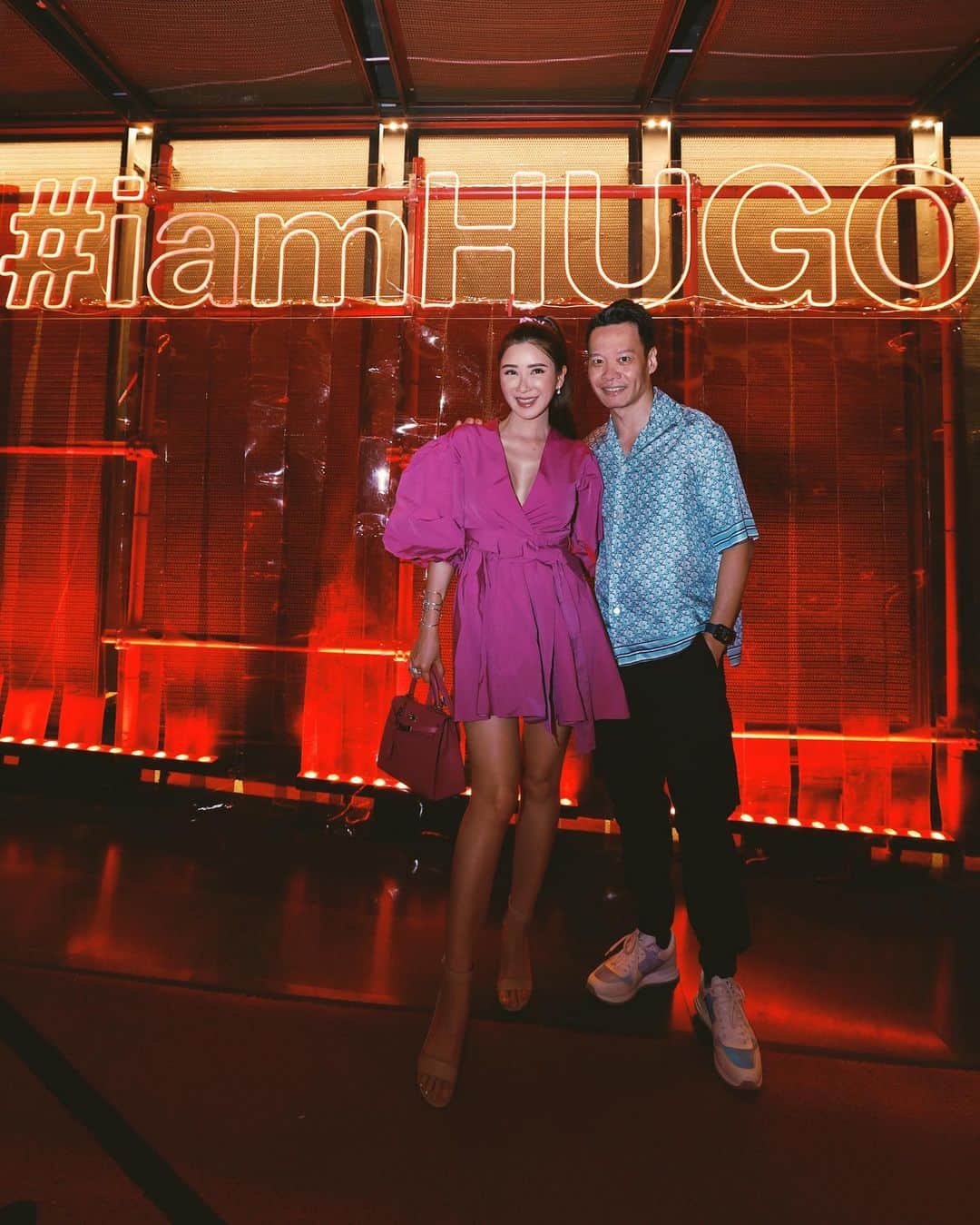ジェイミー・チュアのインスタグラム：「About last night @shiggashay U right première.  #iamhugo #hugoxsingapore」