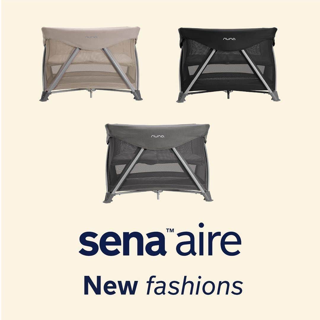 nunaのインスタグラム：「The SENA aire makes a chic addition to any home or on the go, and is now available in 3 gorgeous new fashions: Champagne, Caviar and Granite! 🤩😍  👉 Swipe through to see some of the features that make the SENA aire a must have and tell us which one is your favorite in the comments below! 💬⠀」