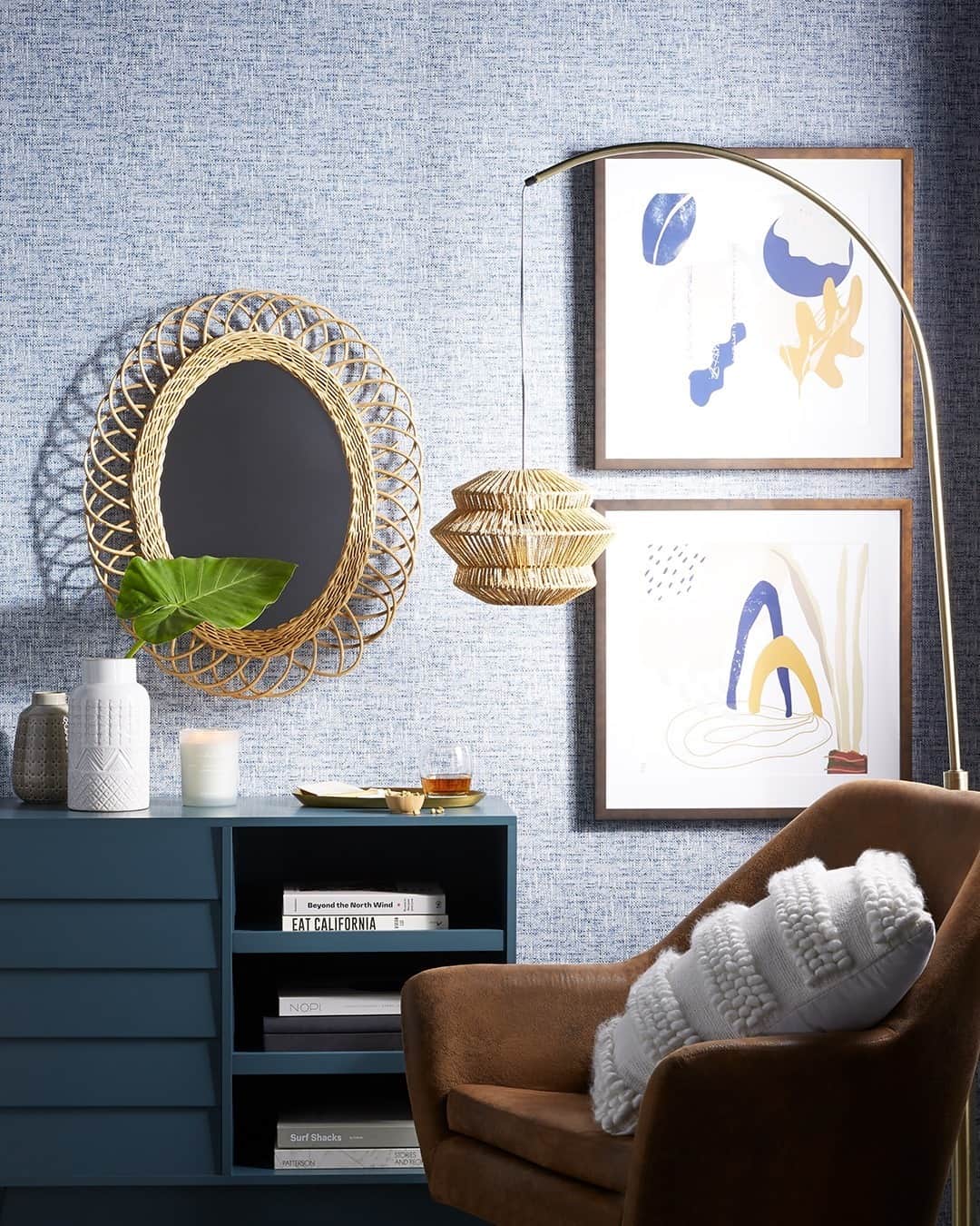 Wal-Mart Stores, Incのインスタグラム：「Snow on the ground, spring on our minds. 🍃 Calming colors & natural accents are like the PB&J of seasonal home updates. Good every time. #WalmartHome」