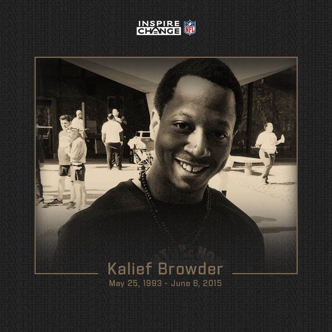NFLさんのインスタグラム写真 - (NFLInstagram)「Say His Name: Kalief Browder  Kalief is one of the many individuals being honored by players and coaches this season through the NFL’s helmet decal program. #SayTheirStories #InspireChange」2月25日 6時00分 - nfl