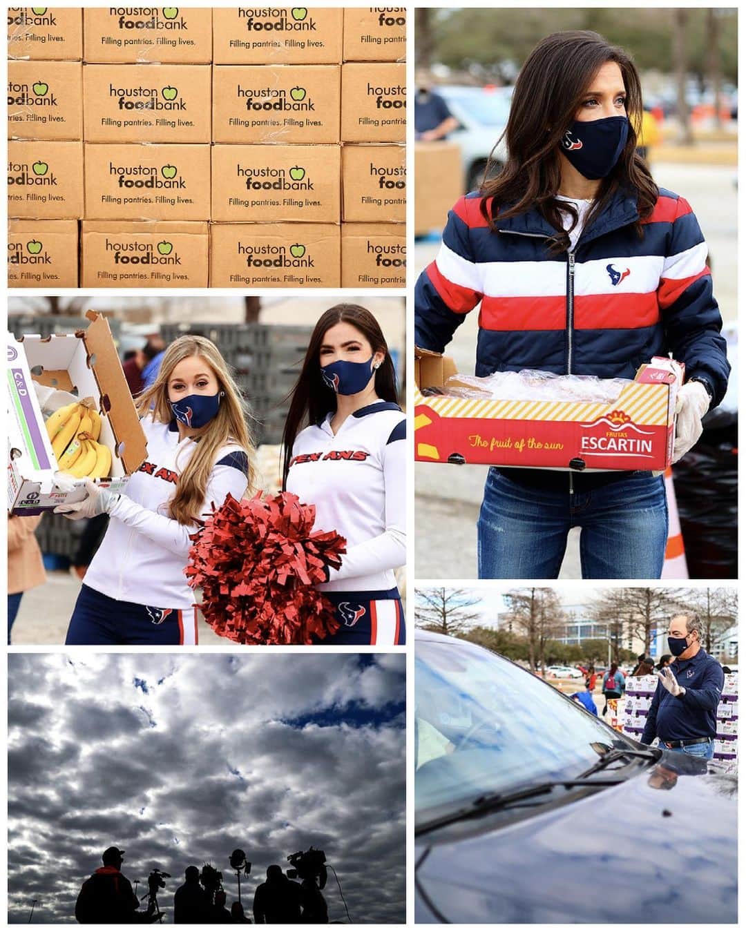 ヒューストン・テキサンズのインスタグラム：「Texans helping Texans.」