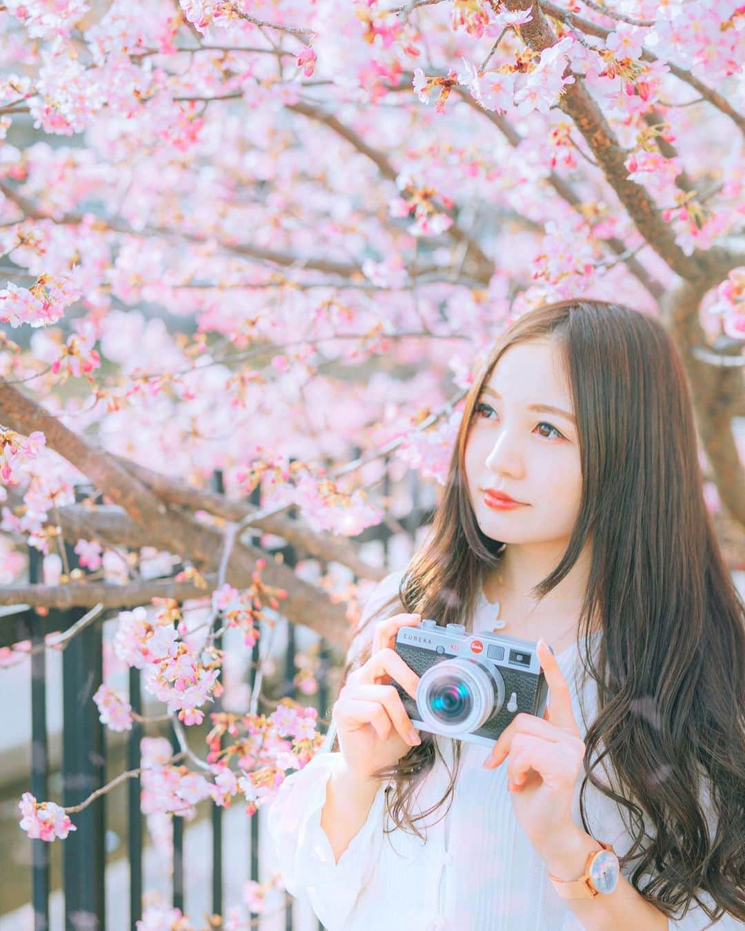 ももせゆきのインスタグラム：「・ ・ 春の訪れ🌸  私もかわいいカメラ持って撮りたいけど、Canonのごついカメラしか持ってない😞 KALDIのカメラチョコレートの缶でカメラ女子っぽく📷 ・ ・  🌸  ・  #spring  #作品撮り  #team_jp_ #IG_PHOS#japan_daytime_view#ポートレート #被写体 #genic_mag#instagram#IGersJP #retrip_nippon #hubsplanet  #カメラ女子 #カメラ好きな人と繋がりたい #ファッション #ファインダー越しの私の世界 #サロンモデル#tokyocameraclub #awesome_earthpix  #タビジョ#art_of_japan_ #hellofrom #ビジョビ #whim_member #earth_portraits #はなまっぷ #japan_of_insta #写真撮ってる人と繋がりたい#gpw_members_only #桜」