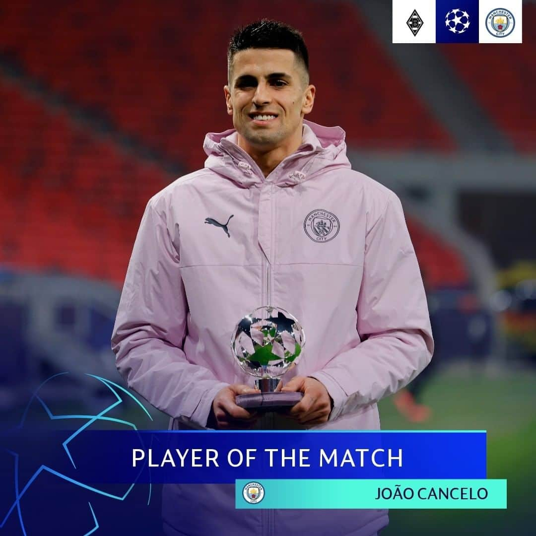 UEFAチャンピオンズリーグさんのインスタグラム写真 - (UEFAチャンピオンズリーグInstagram)「🔵 Involved in both first-leg goals, João Cancelo takes the prize after another impressive Manchester City display 🥇⁣⁣ ⁣⁣ #UCL #UCLPOTM」2月25日 7時36分 - championsleague