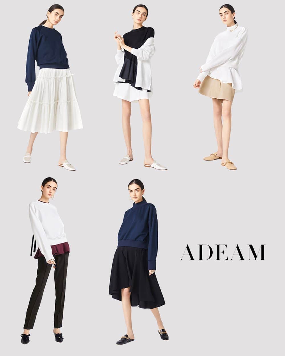 アディアムのインスタグラム：「#ADEAM Basics. Elevate your everyday wardrobe.」