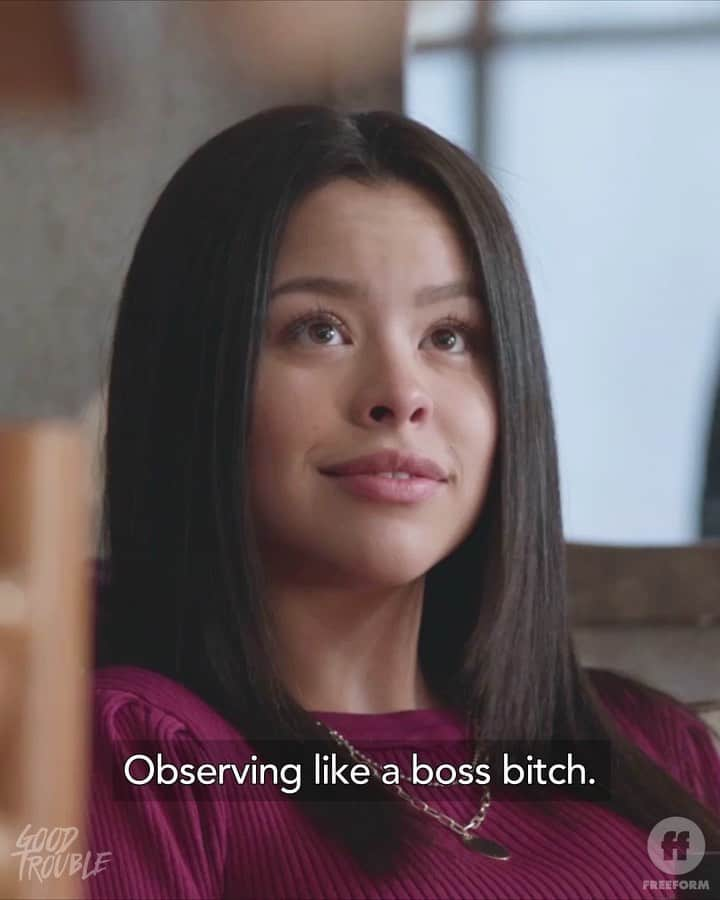 フォスター家の事情のインスタグラム：「“It’s always the right time to look like a boss bitch.”  _______________________  Watch Callie’s first day on the job in an all-new episode of @GoodTrouble, tonight at 10p/9c on @Freeform, next day on @Hulu.」