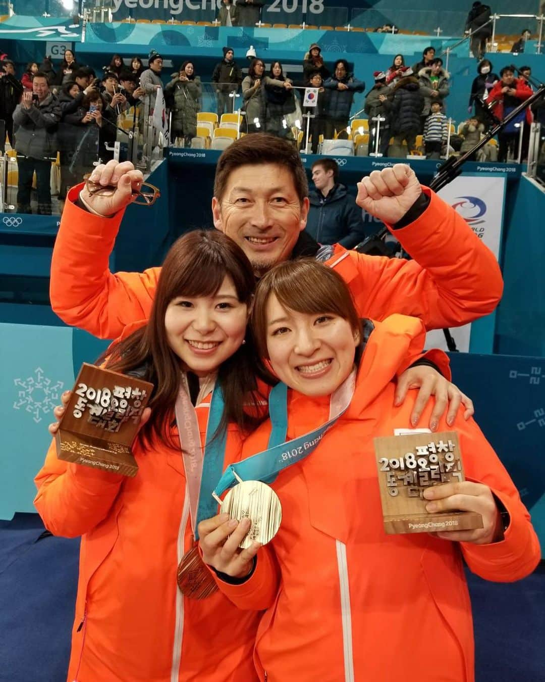 吉田知那美さんのインスタグラム写真 - (吉田知那美Instagram)「・ Backstage photos by JD and my iPhone. #olympics #curling #平昌オリンピック #舞台裏カメラ」2月25日 8時28分 - chinami1991