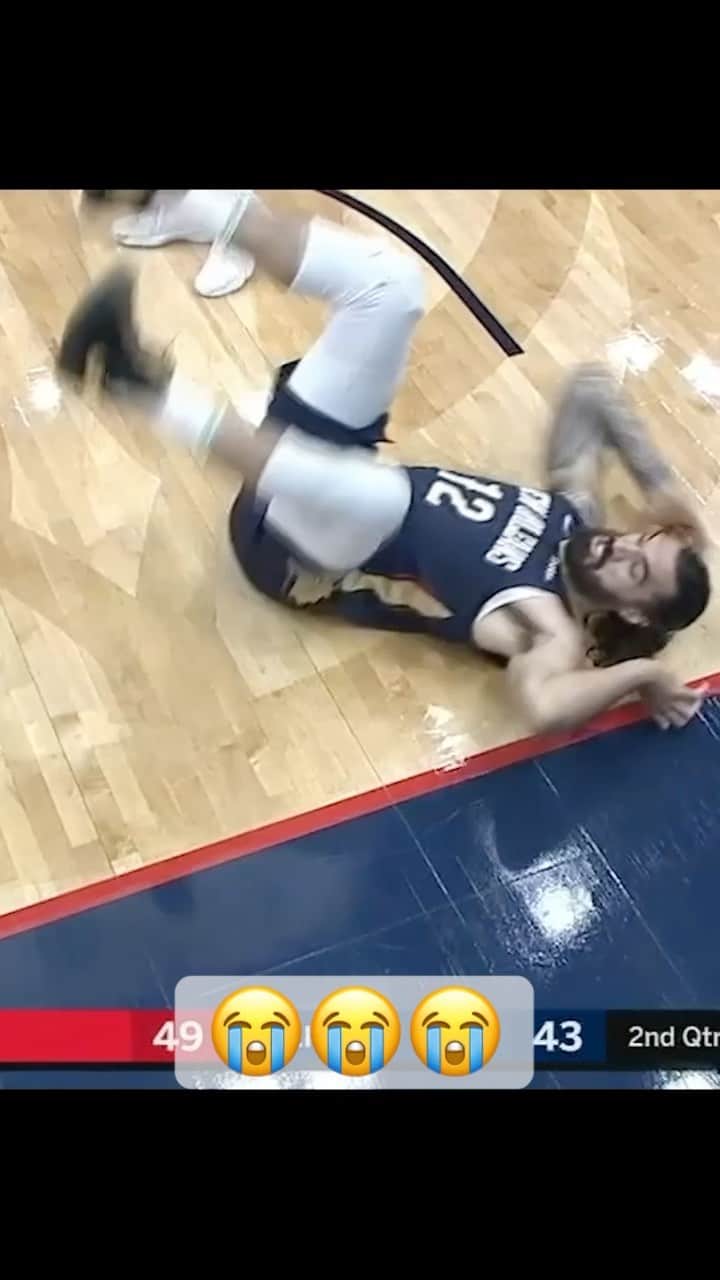 espnのインスタグラム：「Steven Adams tried it 😅 (via @nbaonespn)」