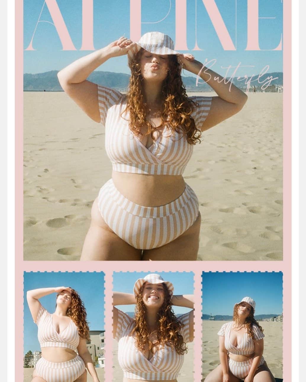 ブリー・キッシュのインスタグラム：「greetings from marina del rey 🦋✨ // @alpinebutterflyswim @peggyshootsfilm」