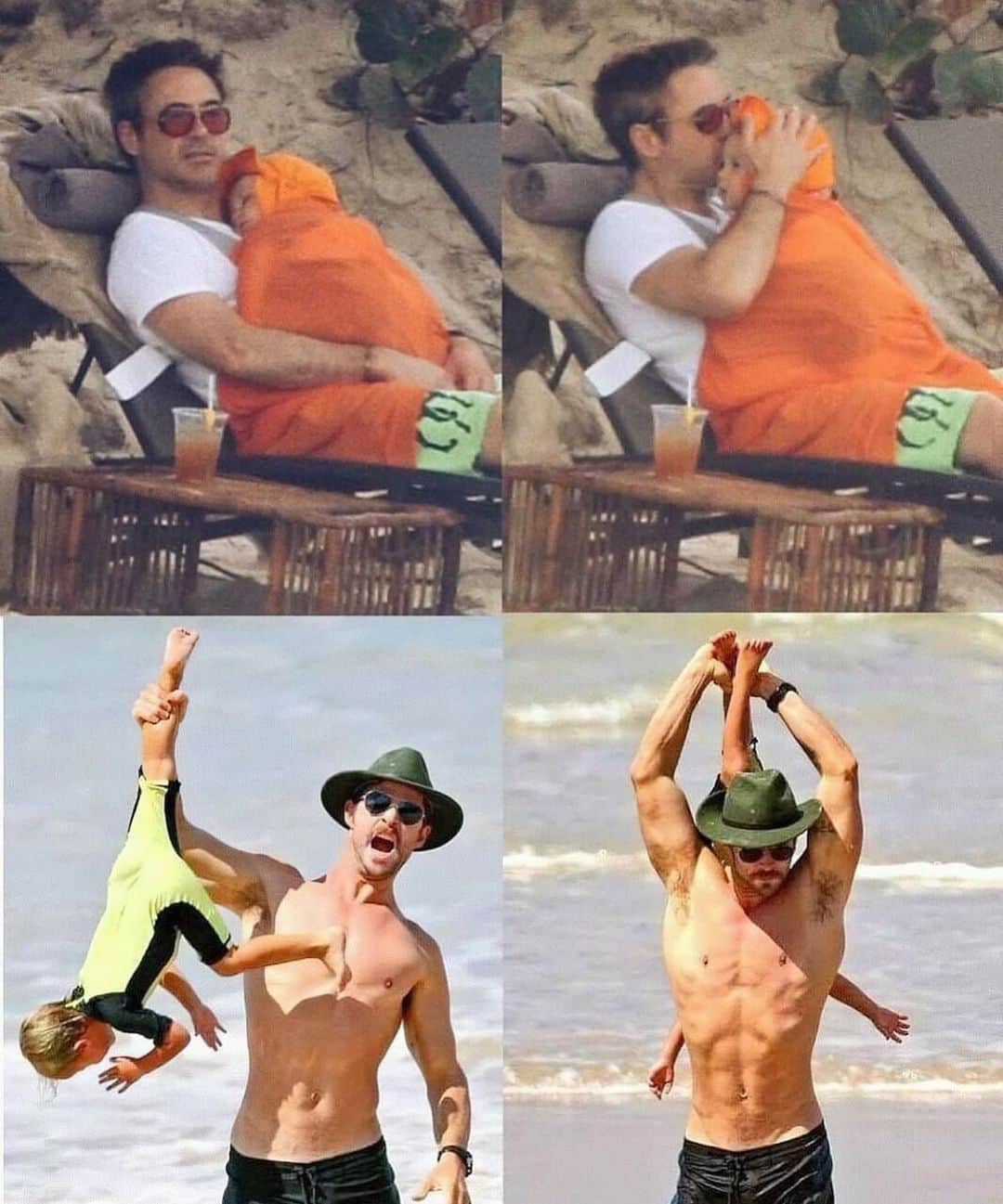 Style Fashion Luxuryのインスタグラム：「What’s your favourite type of dad?   Robert or Chris? 😂  Tag someone!」