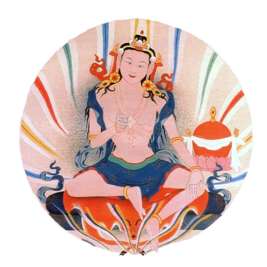 信國太志のインスタグラム：「My translation of tibetan buddhism book is on the way to come in spring. I am stoked to have this beautiful painting on the cover. #garabdorje #tibetanbuddhism」