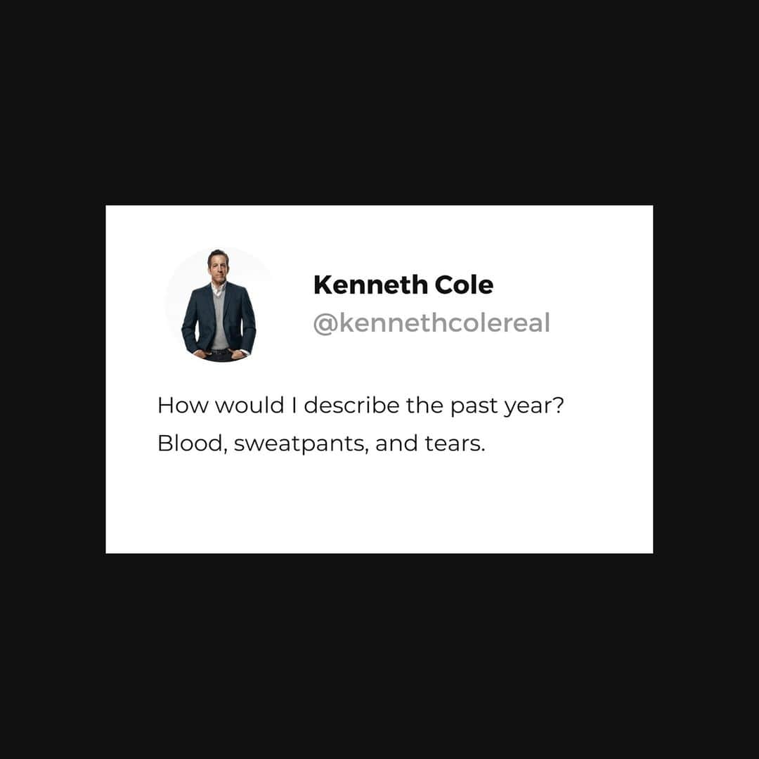 ケネスコールのインスタグラム：「That about sums it up, don't you think? 🤔  #clubhouse #kennethcole #guyraz」