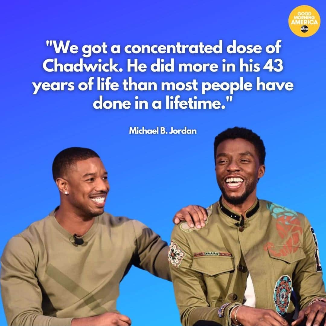 Good Morning Americaさんのインスタグラム写真 - (Good Morning AmericaInstagram)「Michael B. Jordan reflects on his relationship with Chadwick Boseman: "I wish I had more time."⁠ ⁠ Link in bio for more of what Jordan had to say.」2月25日 11時30分 - goodmorningamerica