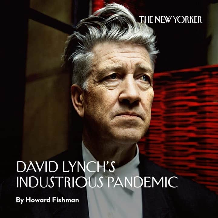 The New Yorkerのインスタグラム：「David Lynch spent his 75th birthday the way he’s spent almost every day since the pandemic began: sheltered in his Los Angeles home, engaged with self-prescribed daily routines. “I woke up at around [long pause] 3:04 a.m.,” he said. “Then I have my coffee and take a few smokes out on the deck” before meditating, shooting a daily weather report that he posts on YouTube, and moving on to whatever else the workday holds. Sometimes it’s painting or sculpture; other times it’s intentional daydreaming, when he allows his mind to cast about for ideas (“like fishing, I always say”). At the link in our bio, @howardfishmanofficial catches up with the legendary director. Photograph by Richard Dumas / Agence VU / Redux.」
