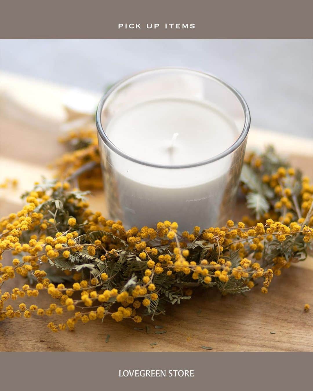 LOVEGREEN -植物と暮らしを豊かに。さんのインスタグラム写真 - (LOVEGREEN -植物と暮らしを豊かに。Instagram)「春らしいイエローで明るい雰囲気に！ ミモザのドライフラワー入荷しました  ーーーーーーーーーーーーーーーー 桜よりも一足先に春の訪れを告げてくれる花「ミモザ」 小さくてポンポンとしたミモザイエローのお花は、 みているだけで明るい気持ちにさせてくれます♪  そんなミモザのドライフラワーが入荷しました。 ・スワッグS ちょうどいいサイズのスワッグはお部屋にちょっと飾るのにぴったり。  ・スワッグL 存在感があってインテリアのキーポイントに！  ・ミモザリング 壁にかけてもいいし、キャンドルと一緒に飾ればインテリア小物として抜群！  ・アカシアドライ 定番のミモザのドライフラワー。さっと花瓶にさすだけでミモザを楽しめます。  お部屋に春をかざってみませんか？  プロフィールのリンクからも、お値段やサイズなど詳しい情報がご覧いただけます。 → @lovegreen_official」2月25日 21時53分 - lovegreen_official