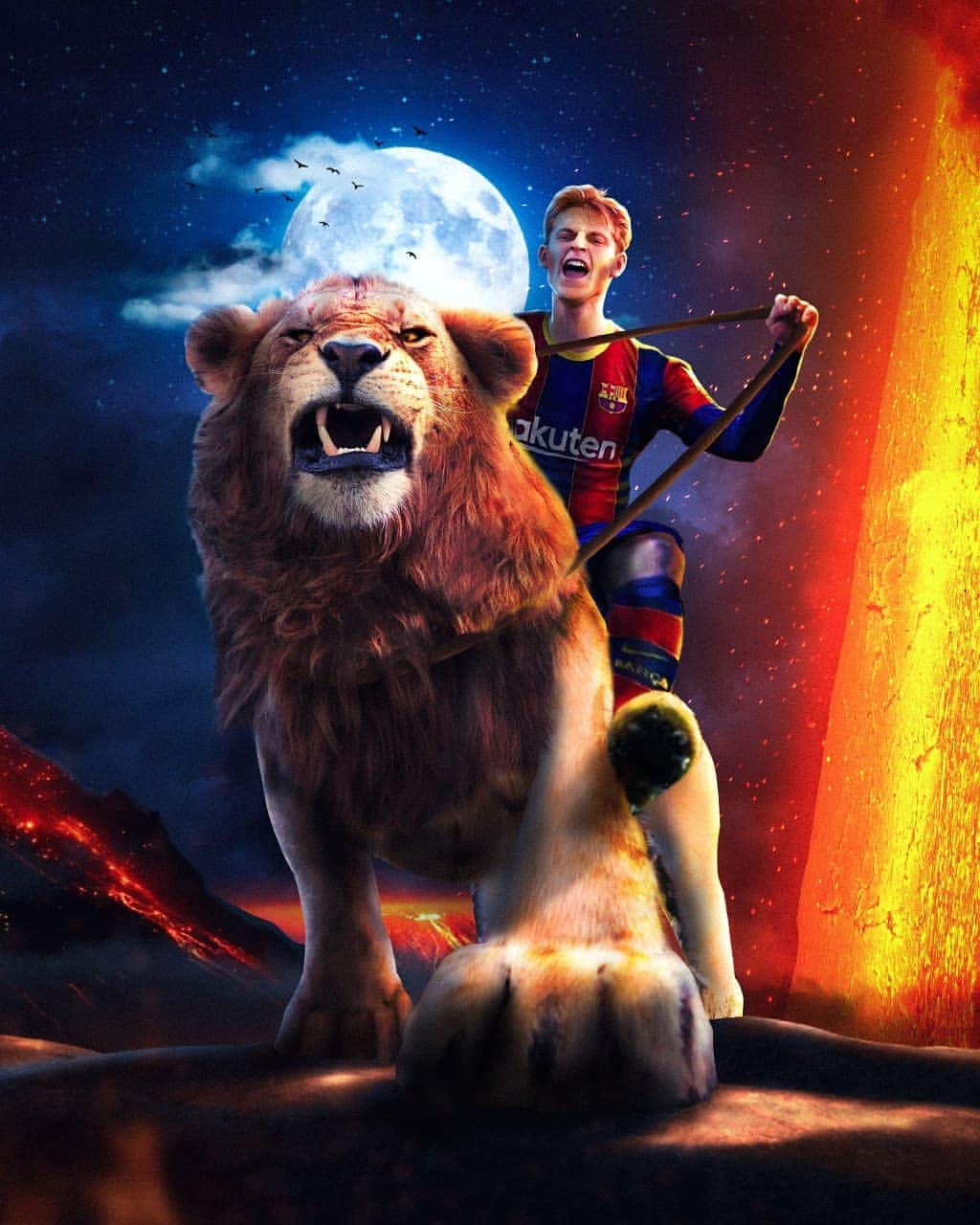 FCバルセロナさんのインスタグラム写真 - (FCバルセロナInstagram)「🦁 Dutch lion unleashed 🇳🇱 @frenkiedejong ⠀⠀⠀⠀⠀⠀⠀⠀ 🎨 @tiptibba」2月25日 21時56分 - fcbarcelona