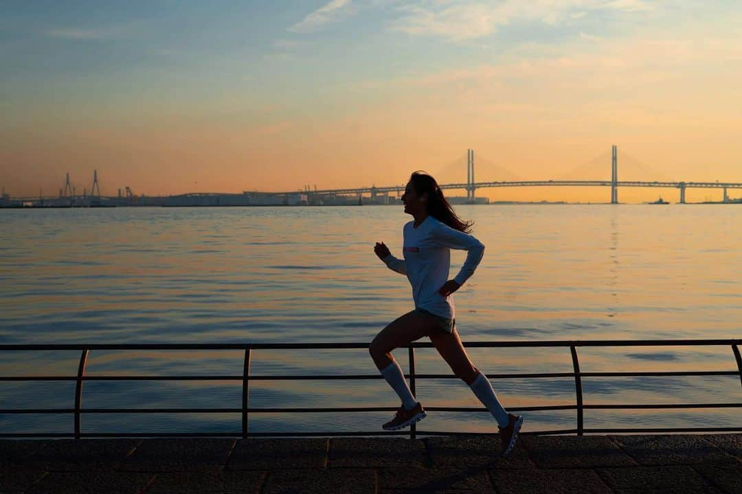 勝俣水稀のインスタグラム：「ㅤㅤㅤㅤㅤㅤㅤㅤㅤㅤㅤㅤㅤ ㅤㅤㅤㅤㅤㅤㅤㅤㅤㅤㅤㅤㅤ Sunrise🌞 ㅤㅤㅤㅤㅤㅤㅤㅤㅤㅤㅤㅤㅤ #yokohama」