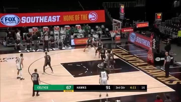 ダニーロ・ガリナリのインスタグラム：「🏀 One of those night, what a great feeling! Thank you all for the opportunity and great win! #TrueToAtlanta」