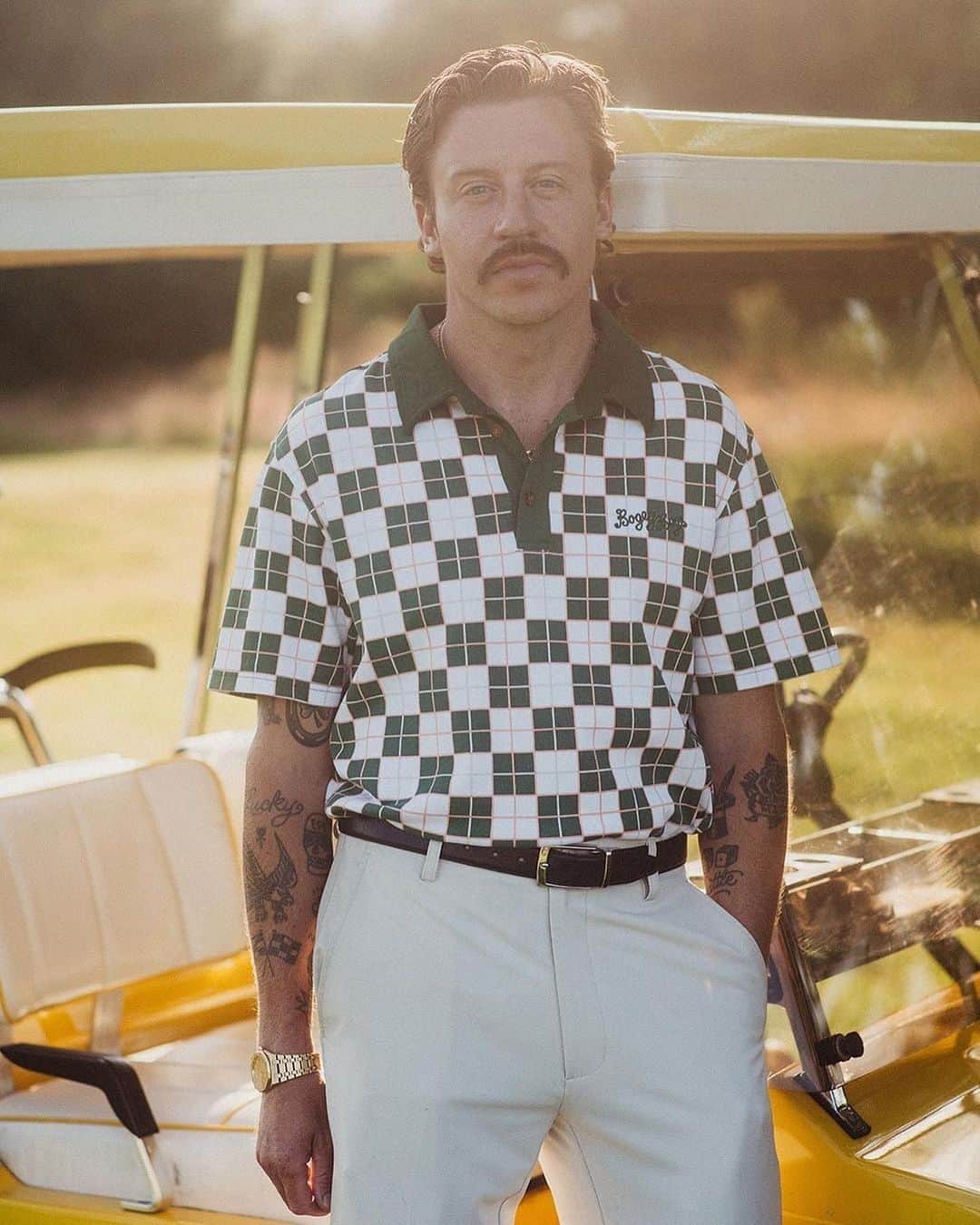 HYPEBEASTさんのインスタグラム写真 - (HYPEBEASTInstagram)「@hypegolf: Ahead of the debut of his @bogeyboys clothing line, @macklemore spoke with @hypegolf about his personal relationship with golf and what inspired him to create his new clothing label. Check out the full feature by clicking the link in our bio.⁠⁠ Photo: Bogey Boys」2月25日 15時07分 - hypebeast
