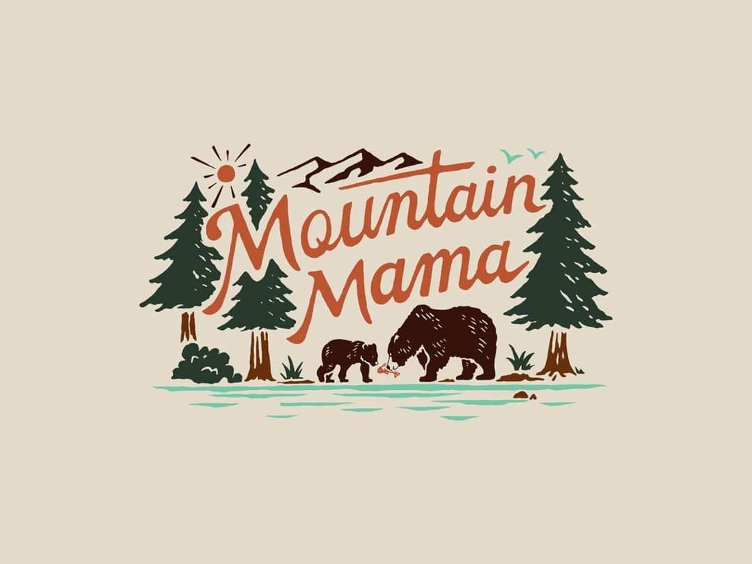 Dribbbleさんのインスタグラム写真 - (DribbbleInstagram)「Mountain Mama by Tatak Waskitho⠀ ⠀ #dribbble #design #illustration #lettering #handlettering #branding」2月25日 16時17分 - dribbble