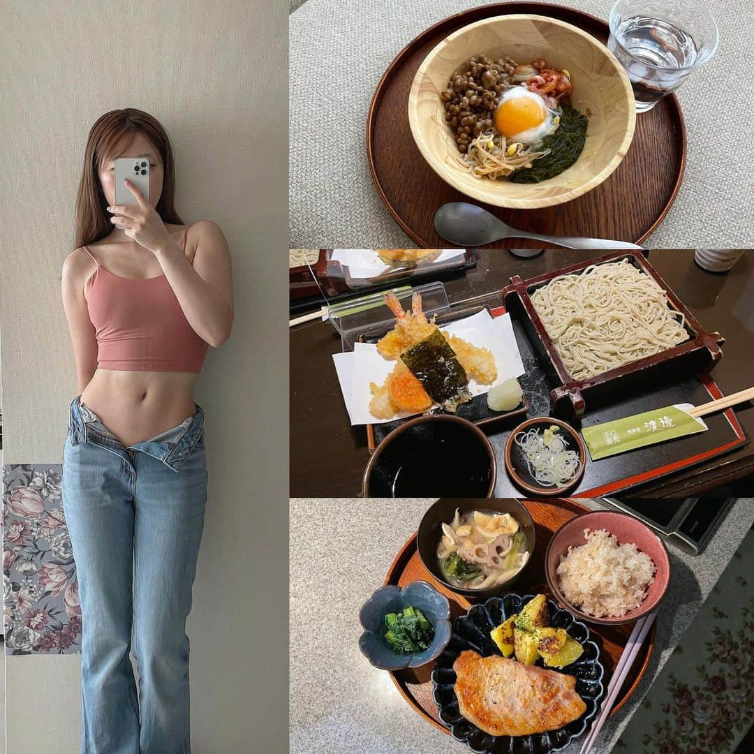 maari watanabe(まありん)さんのインスタグラム写真 - (maari watanabe(まありん)Instagram)「.*⑅︎୨୧┈︎┈︎┈︎┈︎┈︎┈︎┈┈︎┈︎┈︎┈︎┈︎୨୧⑅︎* .   𝒲𝒽𝒶𝓉 𝐼 𝑒𝒶𝓉 𝒾𝓃 𝒶 𝒹𝒶𝓎   1日の食事とちょいと前のお腹。  確実に生理で食べすぎてる自覚あり😢 やばいやばいと言いながら、 結局食べる😀 .*⑅︎୨୧┈︎┈︎┈︎┈︎┈︎┈︎┈┈︎┈︎┈︎┈︎┈︎୨୧⑅︎* .」2月25日 18時10分 - manyo_wt