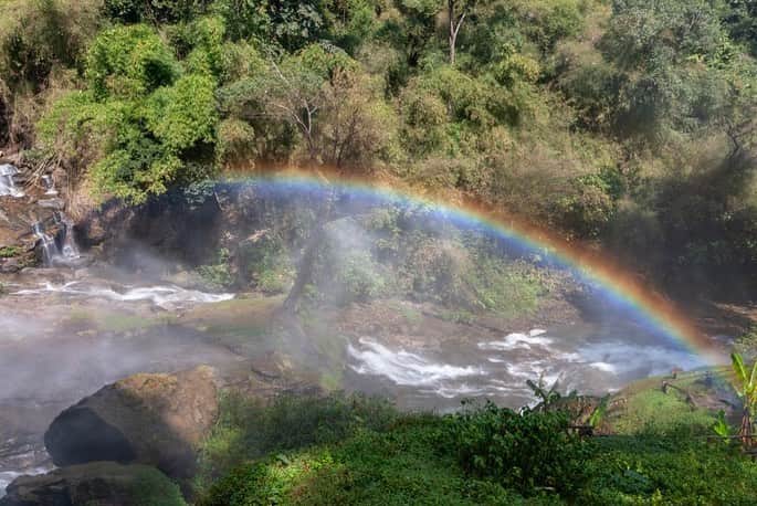 タイ国政府観光庁さんのインスタグラム写真 - (タイ国政府観光庁Instagram)「・﻿ ／﻿ 🇹🇭タイの秘境を巡る旅へ✈️﻿ まだ知られていないタイはここ❗﻿ ＼﻿ 毎週木曜日は、まだまだ日本では知られていないタイの秘境スポットをご紹介🤫✨﻿ ﻿ 今回は、タイ最大の滝「ワチラタン滝」へ🏃💨﻿ ﻿ ワチラタン滝があるのは、チェンマイに位置するタイ最高峰の「ドイ・インタノン」へ向かう道中⛰高さ70〜80mから水が流れ落ち、その霧で自然の虹ができる光景が素晴らしく、タイで最も美しい滝のひとつとも言われています🌈✨﻿ ﻿ ベストシーズンは10月〜4月。ワチラタン滝のマイナスイオンを浴びれば、きっとリフレッシュできますよ☺️💗﻿ ﻿ #タイ #チェンマイ #ワチラタン滝 #ドイインタノン #滝 #滝のある風景 #マイナスイオン #秘境 #自然が好き #自然がいっぱい #こんなタイ知らなかった #もっと知りタイ #タイ旅行  #旅好きな人と繋がりたい #旅行好きな人と繋がりたい #海外旅行 #thailand #chiangmai #chiangmaitrip #wachirathanwaterfall #waterfallthailand #thailandwaterfall #doiinthanon #hiddengems #amazingthailand #thailandtravel #thailandtrip #thai #thaistagram #lovethailand﻿」2月25日 18時14分 - amazingthailandjp