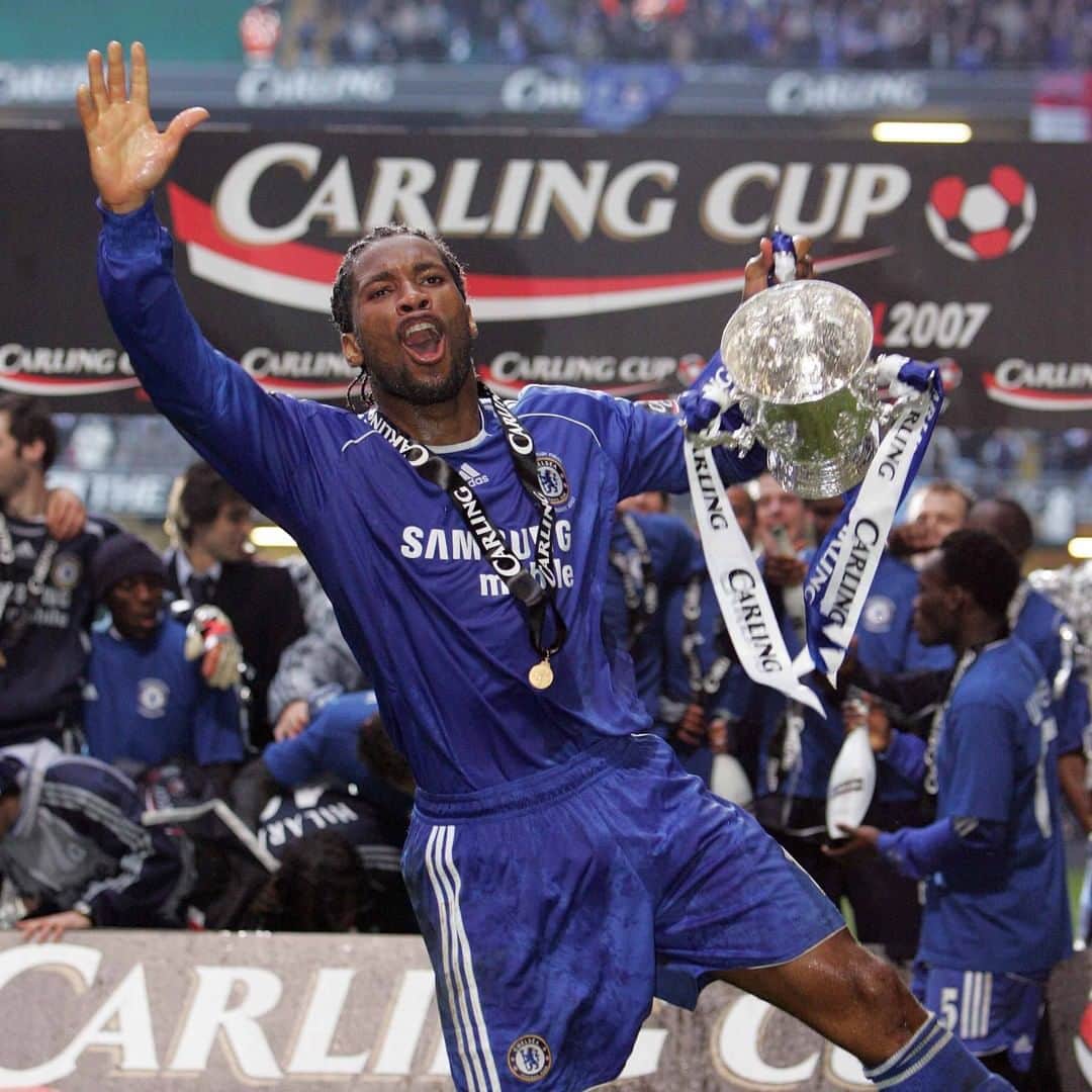 チェルシーFCさんのインスタグラム写真 - (チェルシーFCInstagram)「The King in a cup final! 👑 @DidierDrogba's double v Arsenal in Cardiff was #onthisday in 2007! 💙 #CFC #Chelsea」2月25日 18時18分 - chelseafc