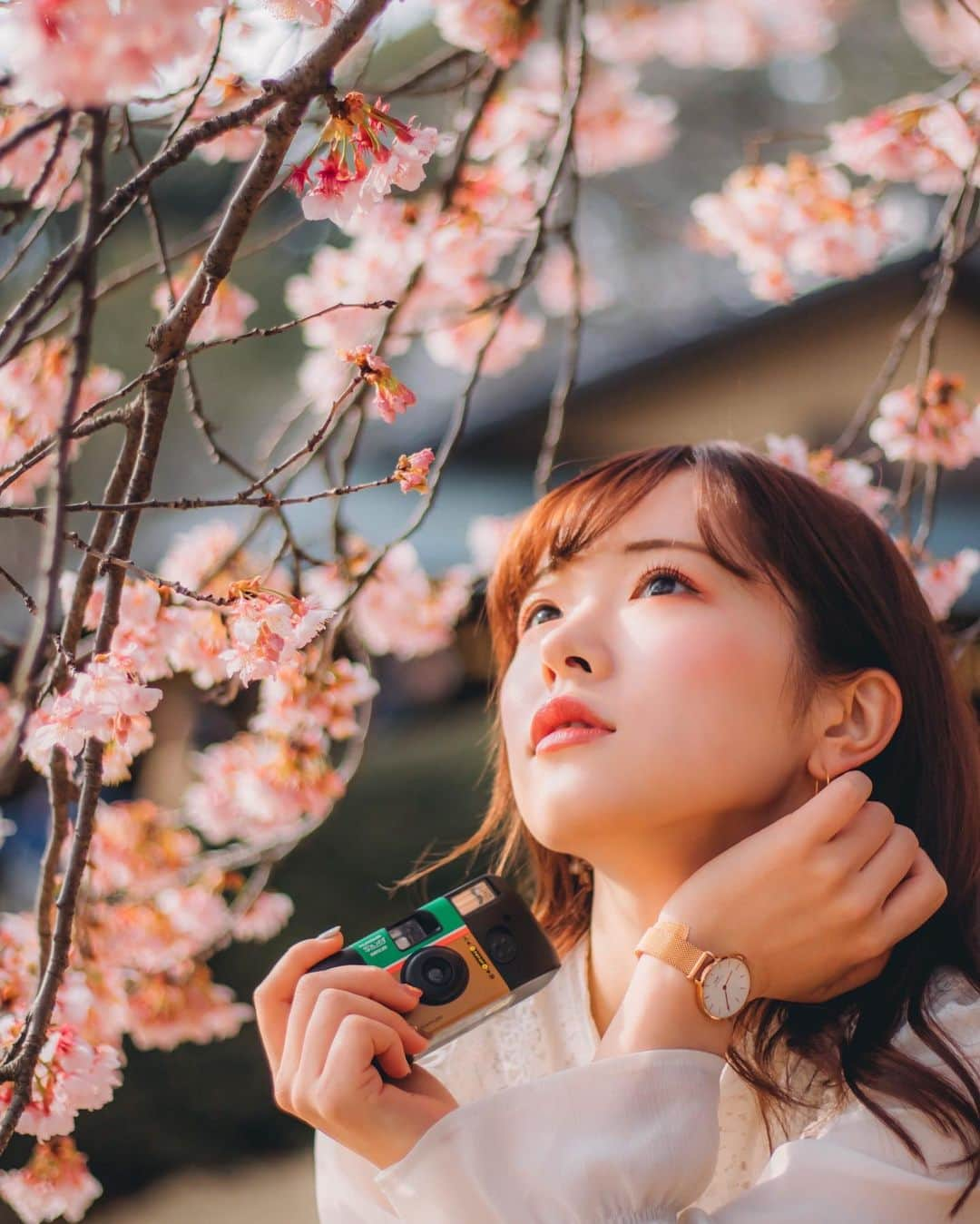 橋本紗奈さんのインスタグラム写真 - (橋本紗奈Instagram)「桜フォト🌸 . 2枚目→2018年 3.4枚目→2019年 5〜8枚目→2020年 . . どんどん幼くなってる気がする😂笑 2021年の桜も楽しみ🌸 . . (以前の写真です) #桜 #桜フォト　#新宿御苑 #お花見 #お花　#お花畑　#ポートレート #portrait #春　#被写体 #被写体モデル #デジカメ #フィルムカメラ #カメラ女子 #ヘアアレンジ　#春コーデ #歴史　#春服　#春ネイル #袴　#卒業式ヘア」2月25日 18時35分 - hashimoto_sana