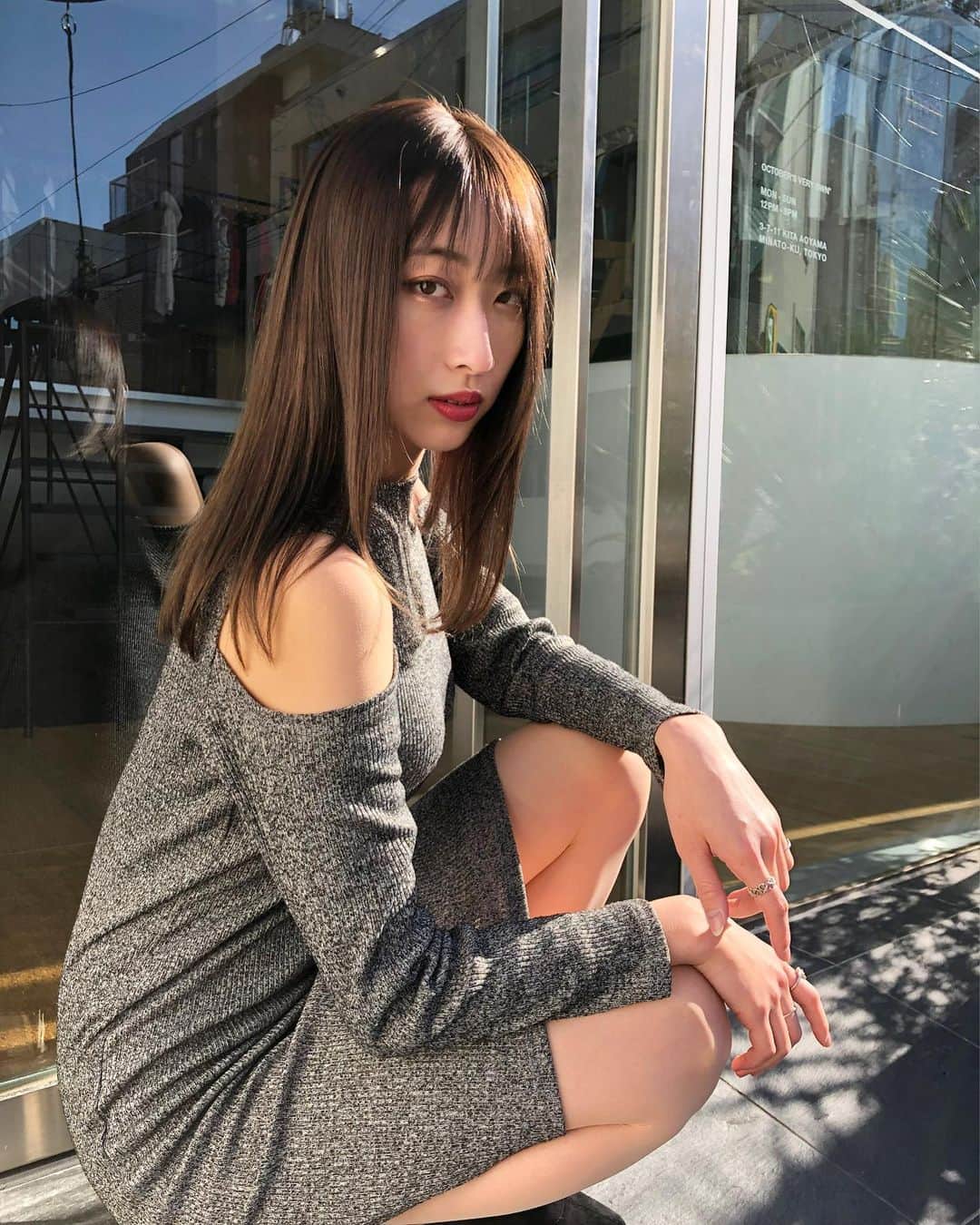瀬名ひなののインスタグラム：「朝から撮影🌥 もう撮影できるくらい内出血目立たなくなった！🌞  クマ取ったから ノーマルカメラのデータをそのまま載せられる嬉しさ💓 全部色味の調節のみ！🙆‍♀️」