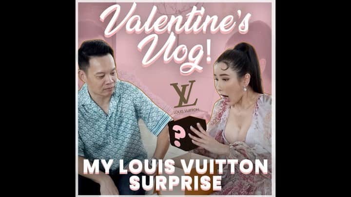 ジェイミー・チュアのインスタグラム：「💗Felt so loved on Valentine’s this year. Unboxing my surprise gift. Check out what @terrorks and I did this year to celebrate Valentine’s Day, video is now up on my channel (link in bio)」