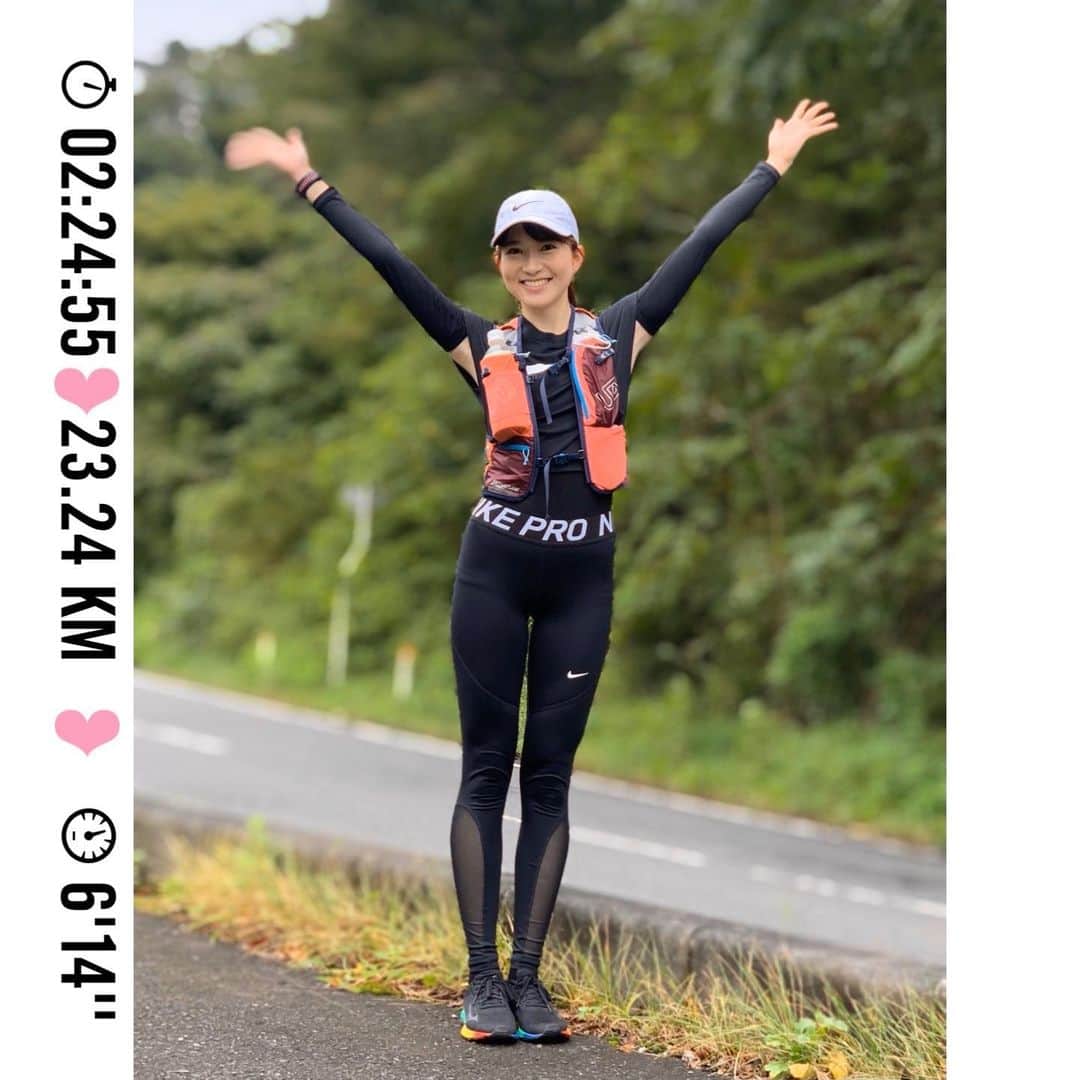 長谷川朋加のインスタグラム：「♡  ✎५⋆*{ ℕ𝕠𝕨 𝕠𝕣 𝕟𝕖𝕧𝕖𝕣🏃‍♀️ } ୨୧-------------------------------- ୨୧  毎日コツコツと🏃‍♀️ 朝ラン23km夜ラン10km  継続は力なり♪＊ たくさん走るとご飯が一層美味しい🍚 写真は数ヶ月前の！  ୨୧ -------------------------------- ୨୧ #やりたい事は全部やる #全力前向き前のめり #走るの大好き」